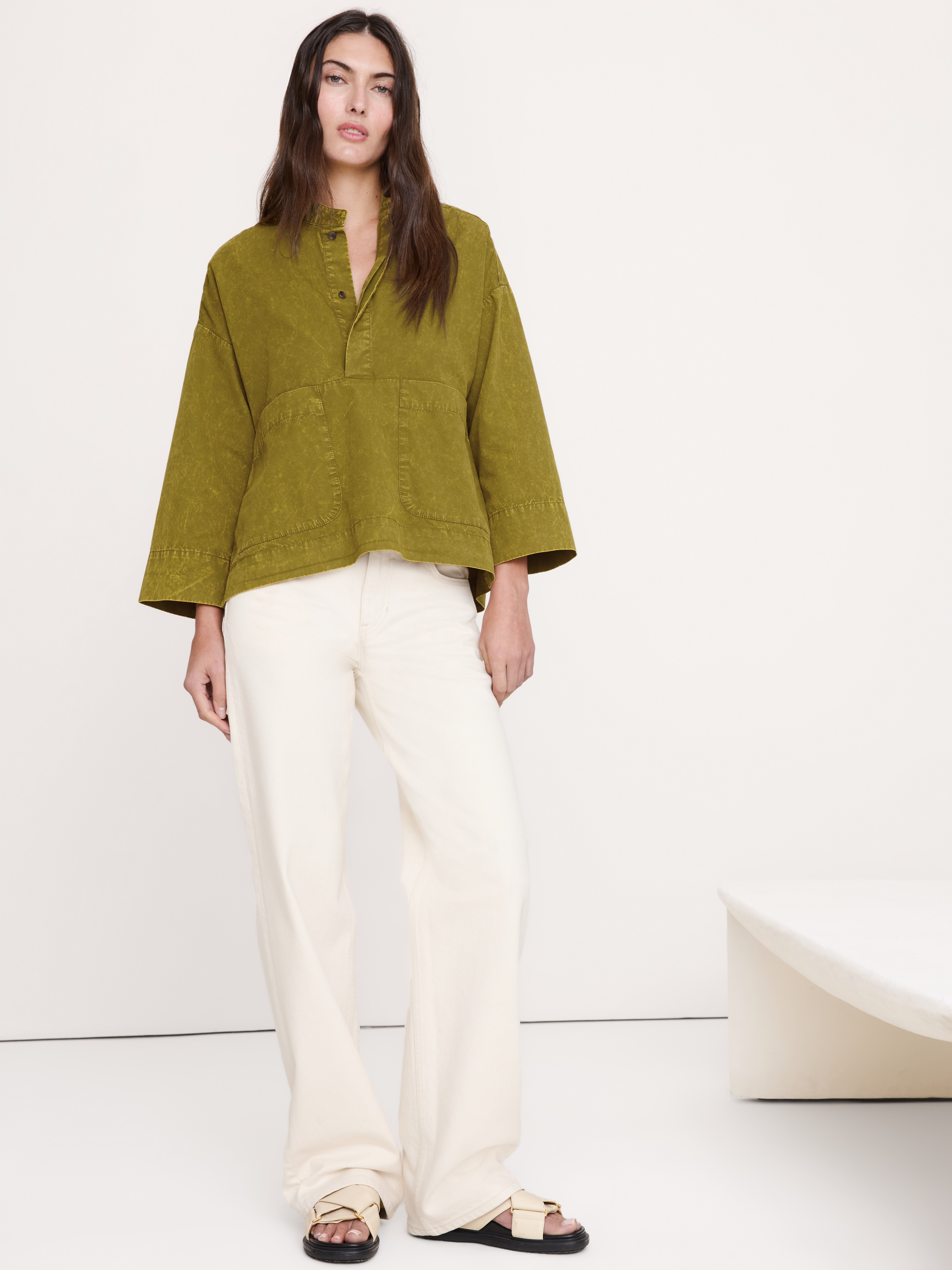 Cotton Popover Top