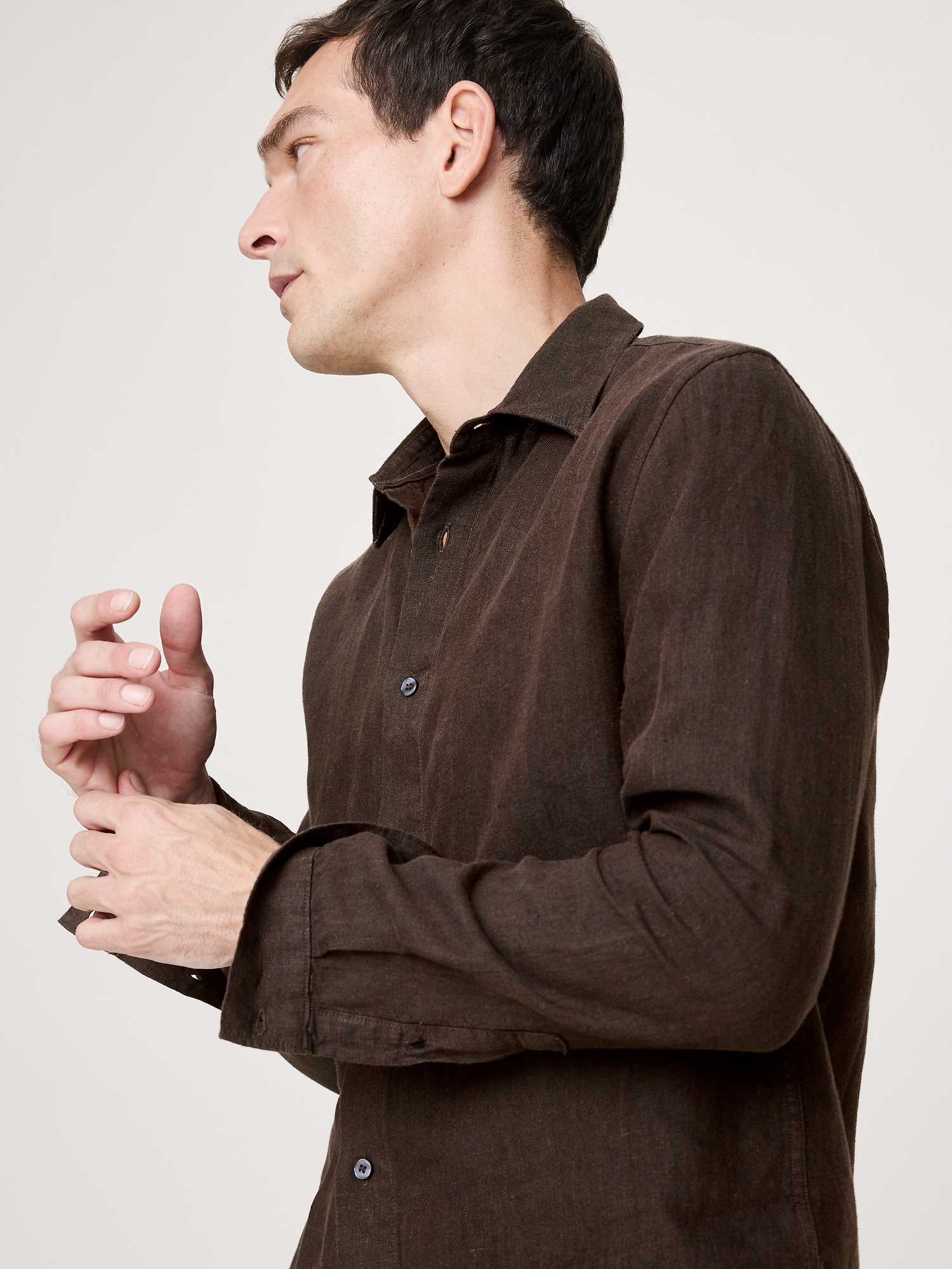 Image number 3 showing, Slim-Fit Linen Shirt