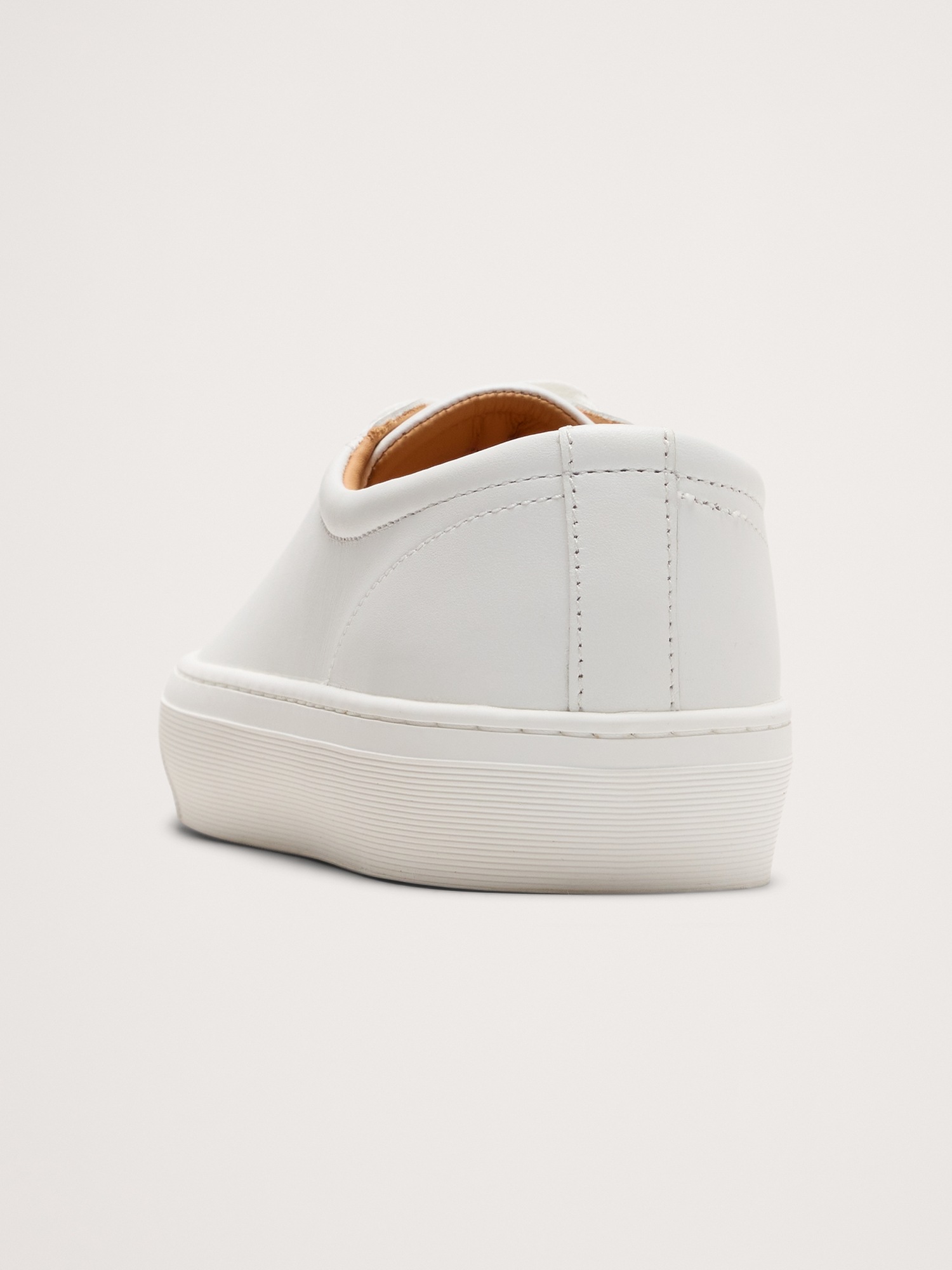 Мужские кроссовки Banana Republic Nicklas Leather, цвет: Чистый белый — фото 3
