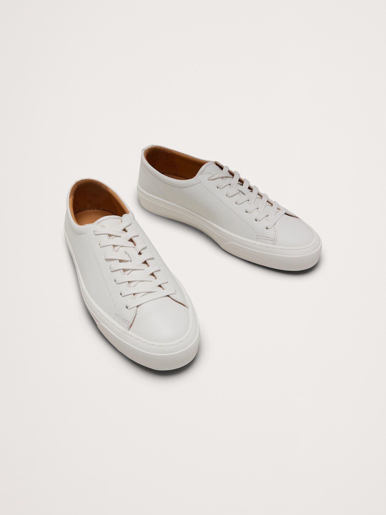 Мужские кроссовки Banana Republic Nicklas Leather, цвет: Чистый белый — фото 2