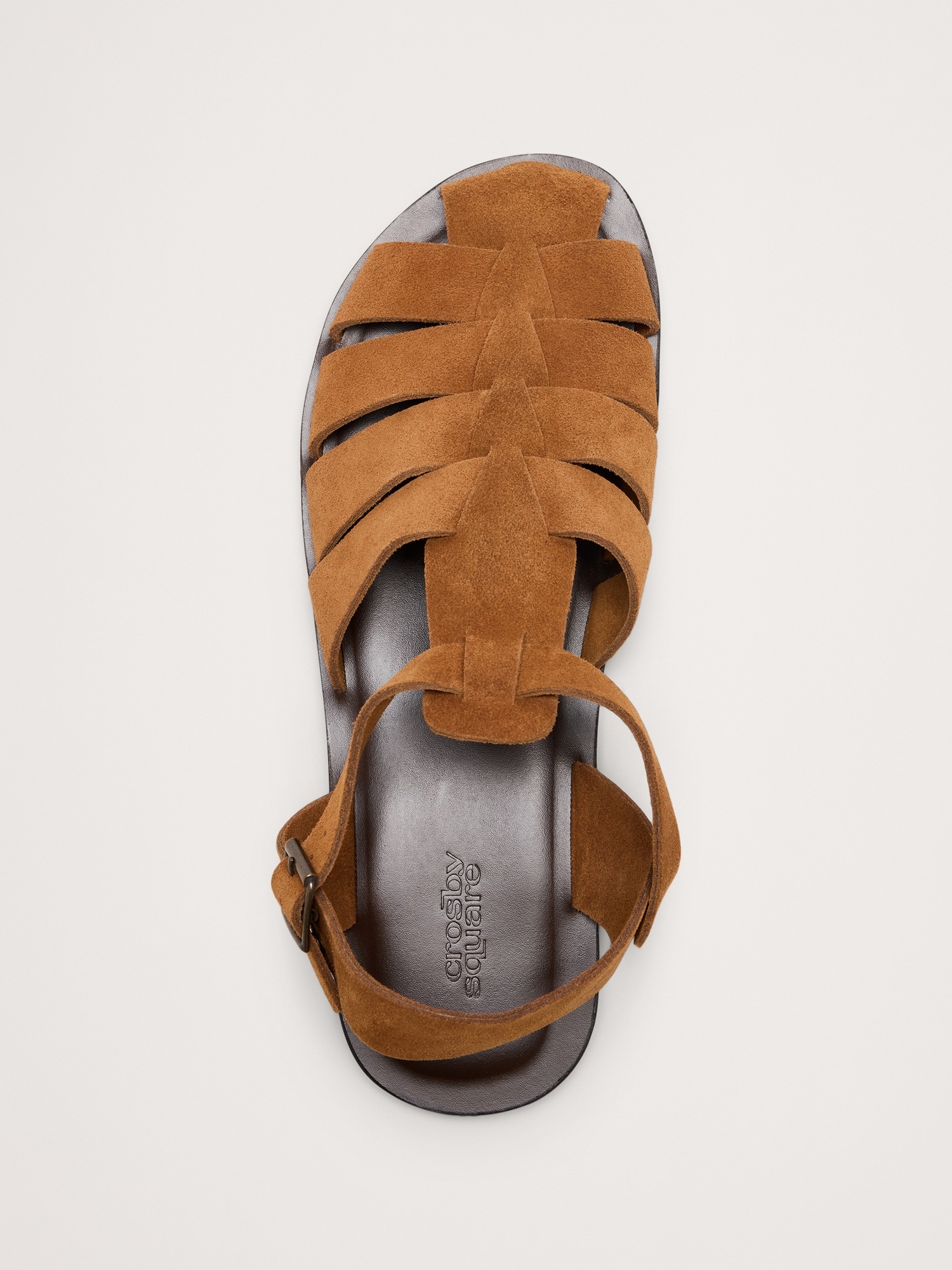 Мужские сандалии Banana Republic Suede Fisherman Sandal, цвет: Коричневый — фото 4