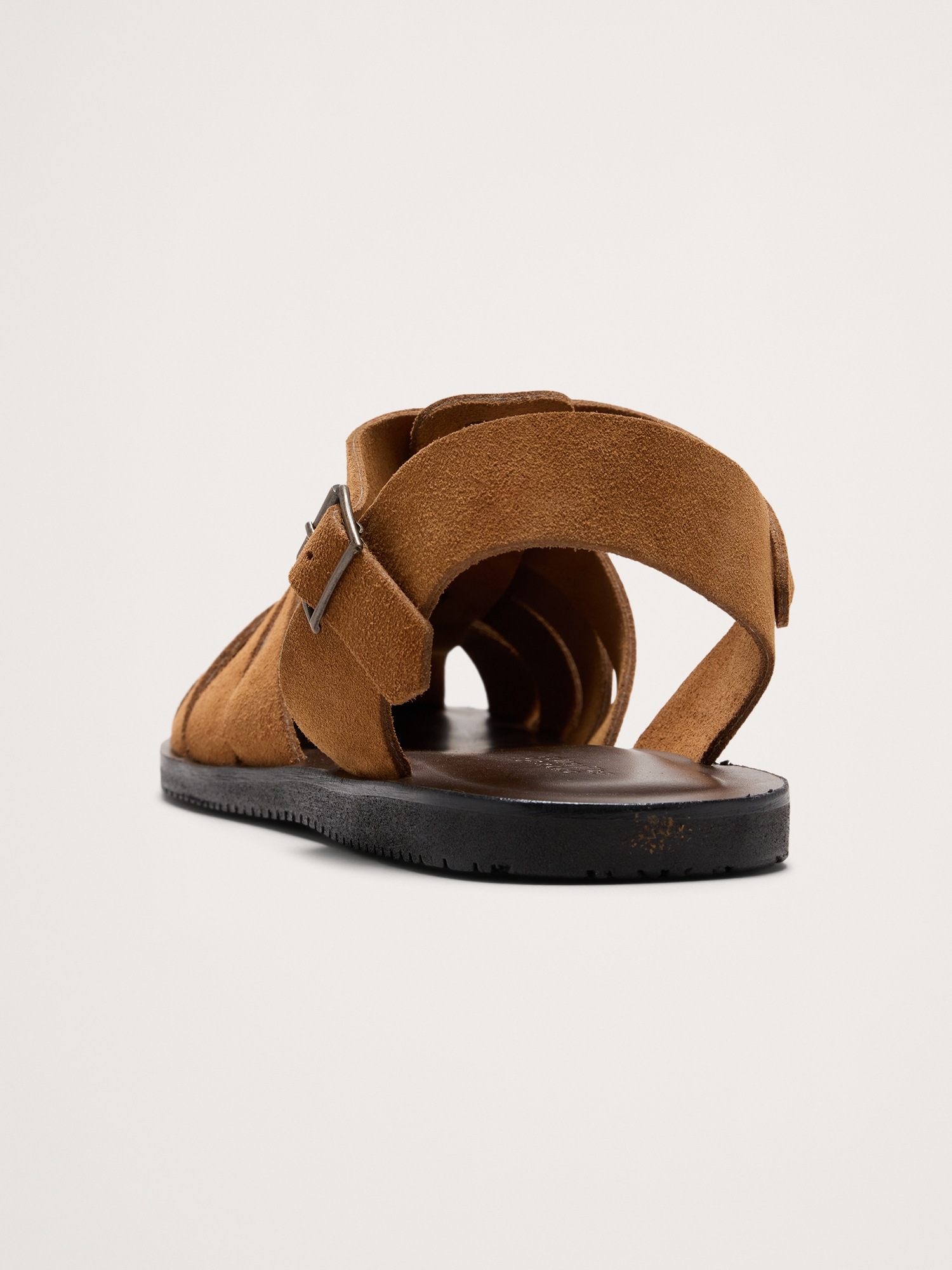 Мужские сандалии Banana Republic Suede Fisherman Sandal, цвет: Коричневый — фото 3