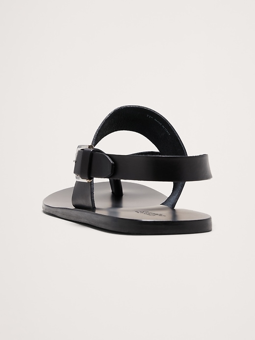 Leather Criss-Cross Sandal | Banana Republic