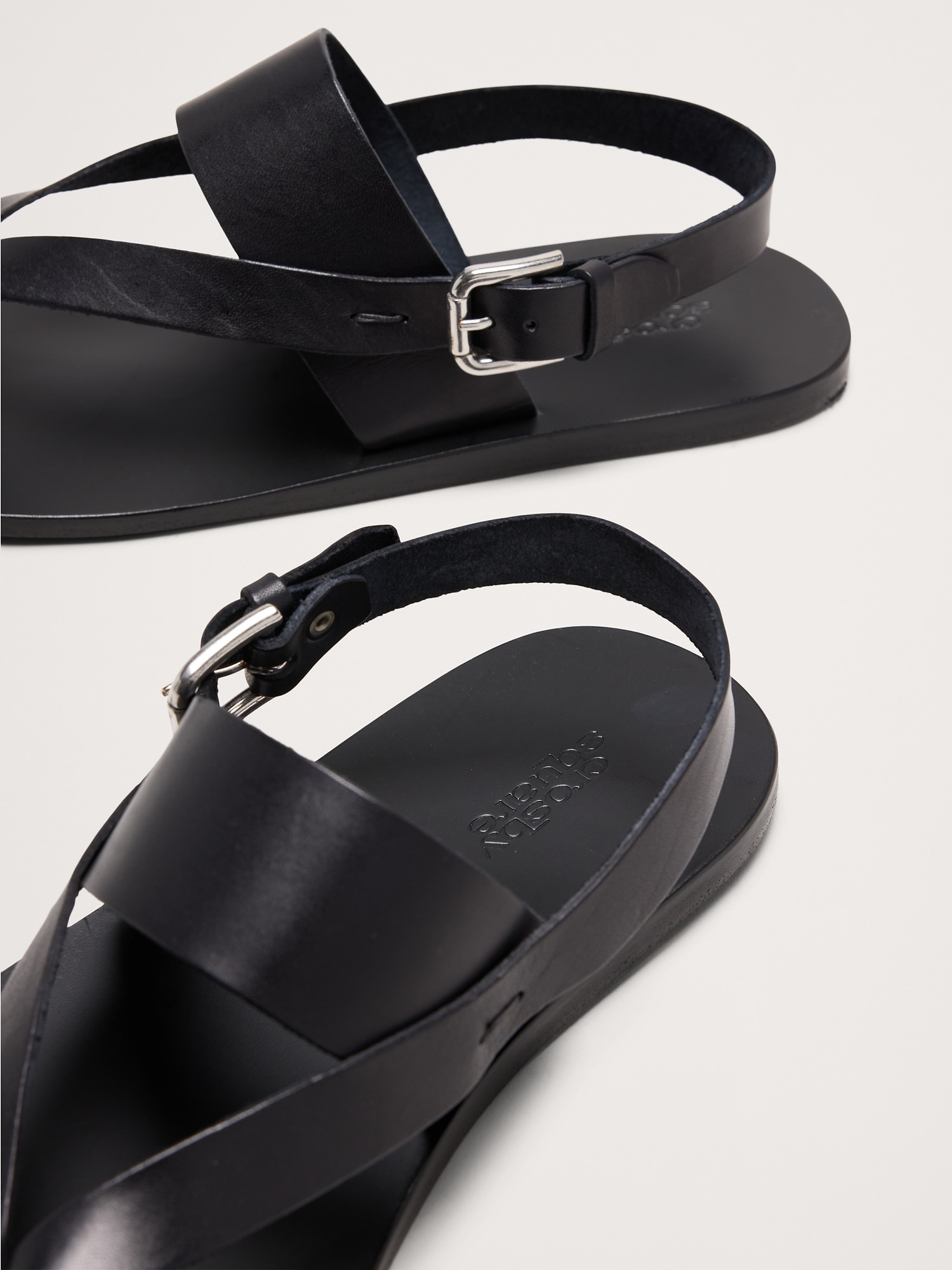 Image number 5 showing, Leather Criss-Cross Sandal