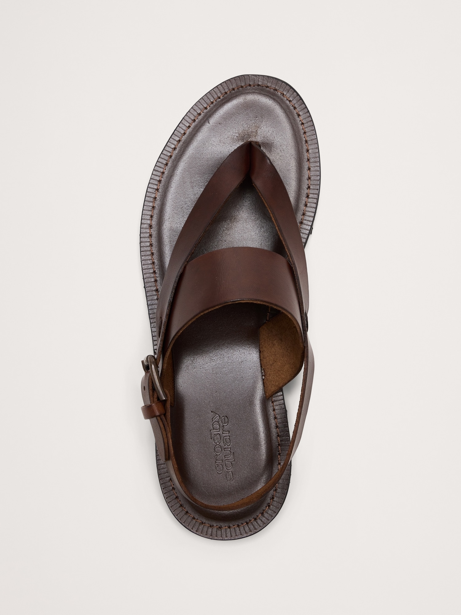 Image number 8 showing, Leather Criss-Cross Sandal