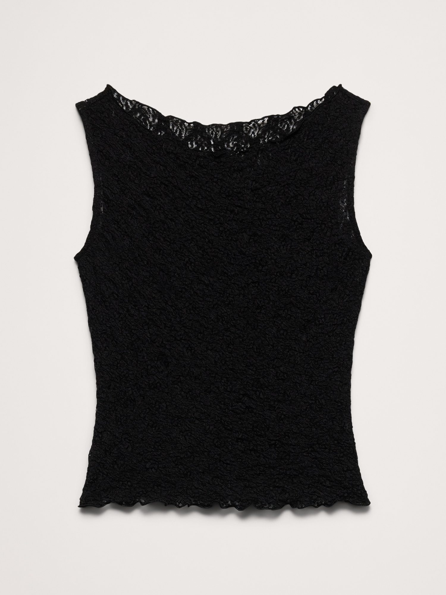 Image number 5 showing, Lace Boatneck Tank