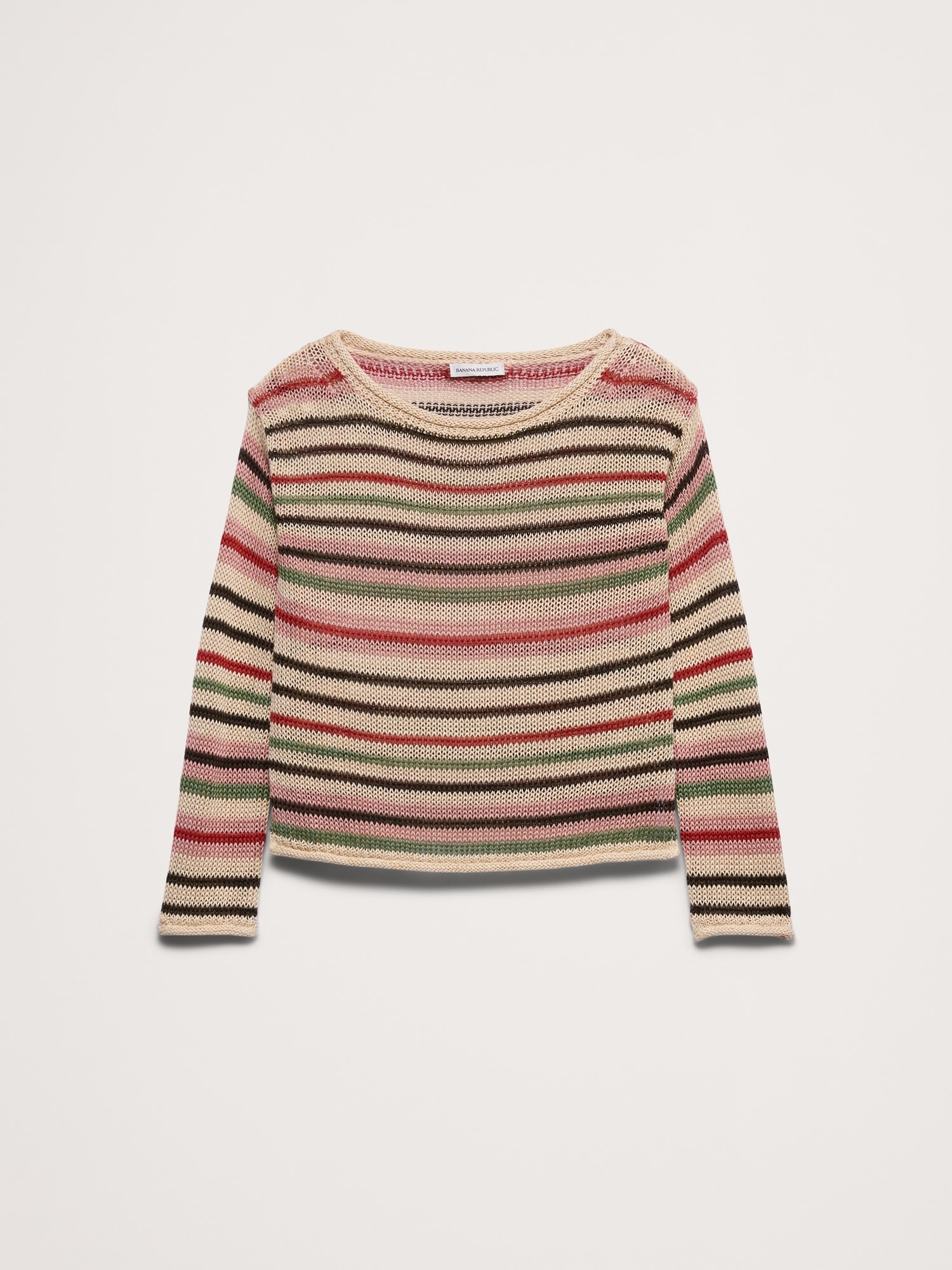 Image number 6 showing, Heirloom Linen Boatneck Sweater