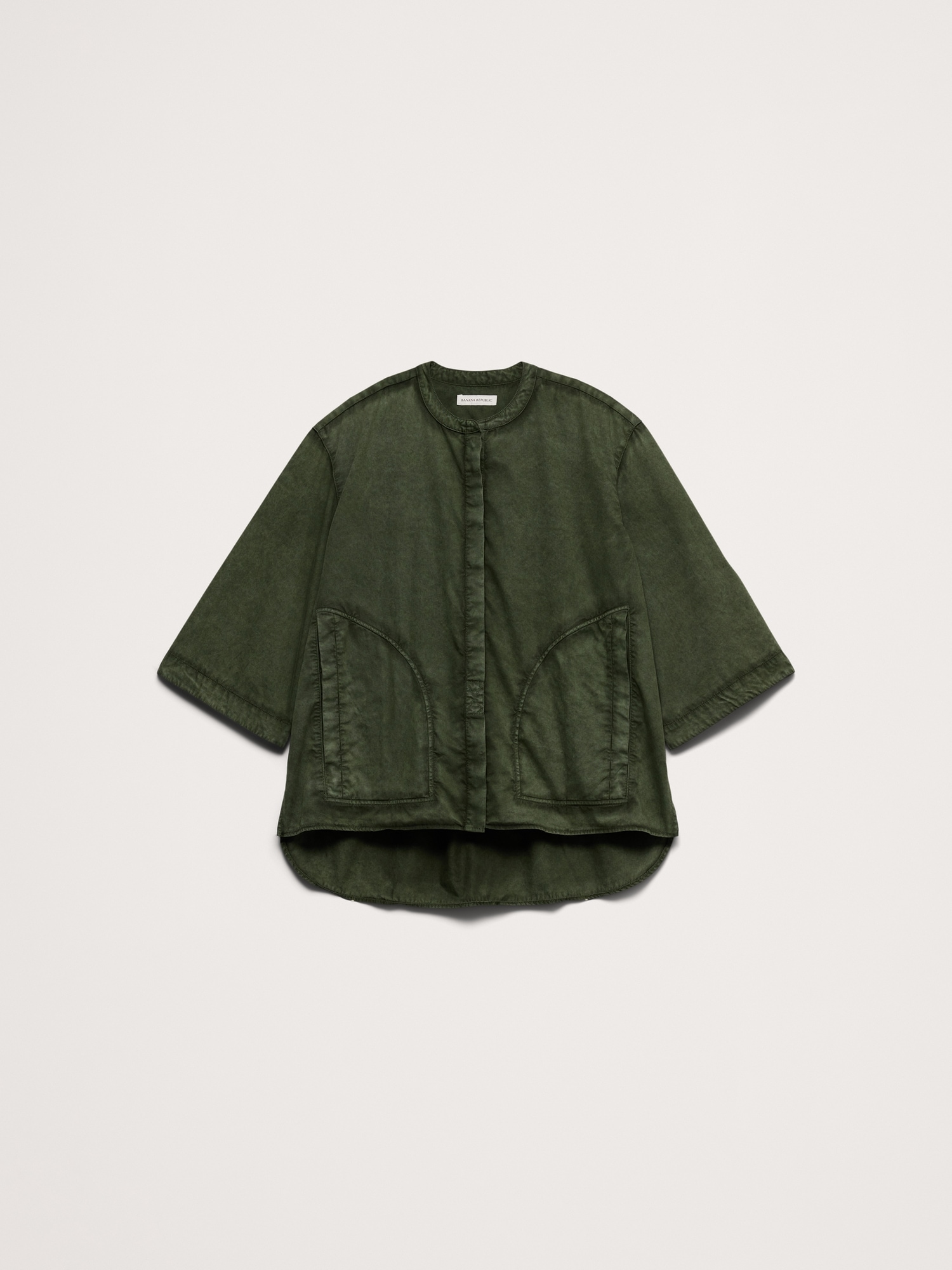 Image number 7 showing, Overdye Cotton Tunic Shirt