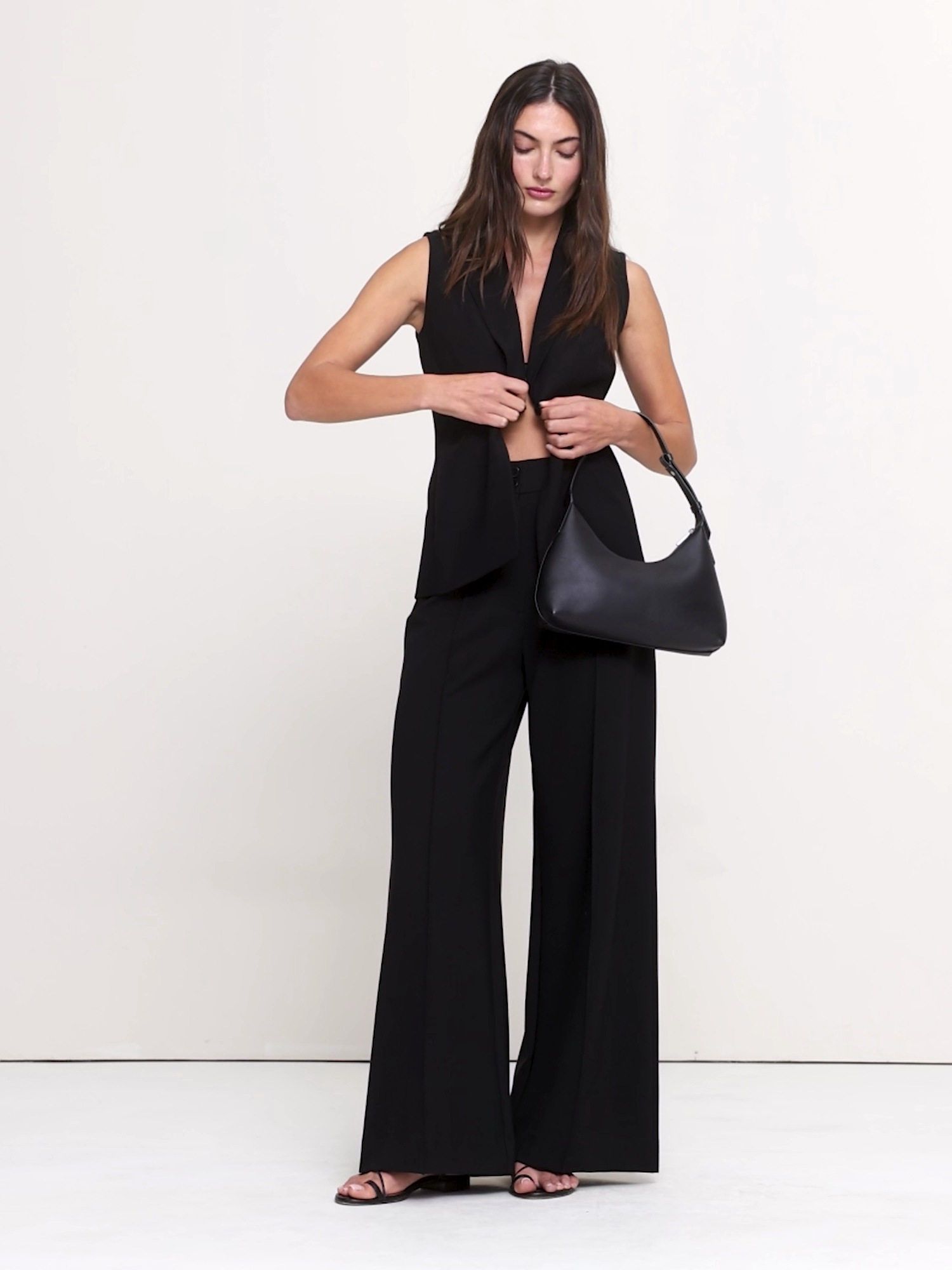 Женский жилет Banana Republic City Stretch Vest, цвет: Чёрный — фото 5