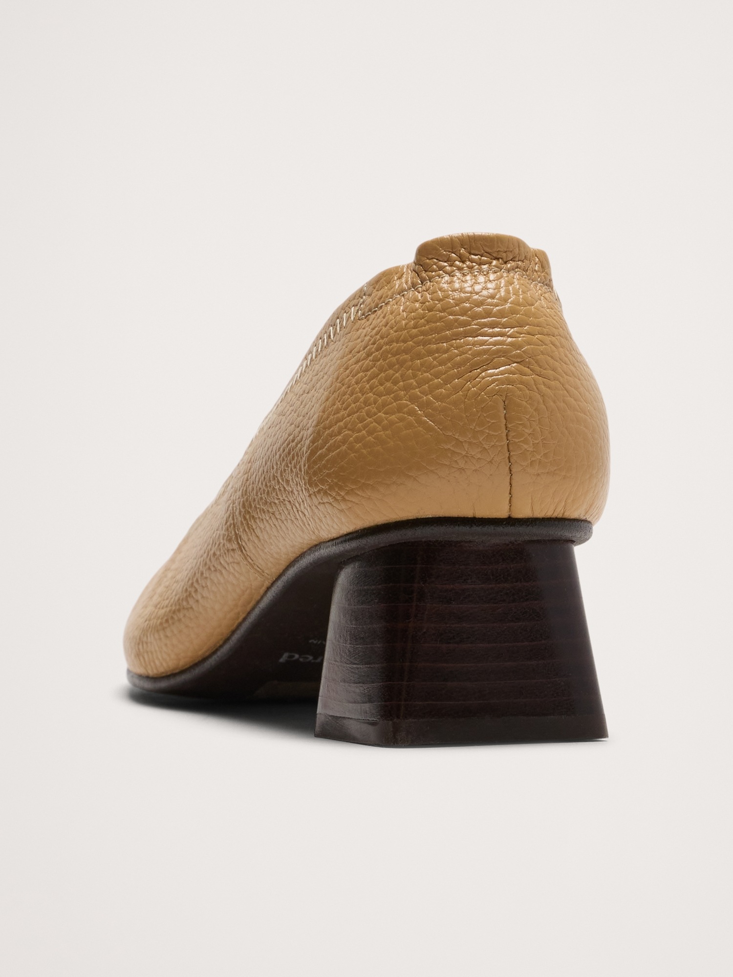 Женские туфли Flattered Zac Leather Heel, цвет: Бежевый — фото 4