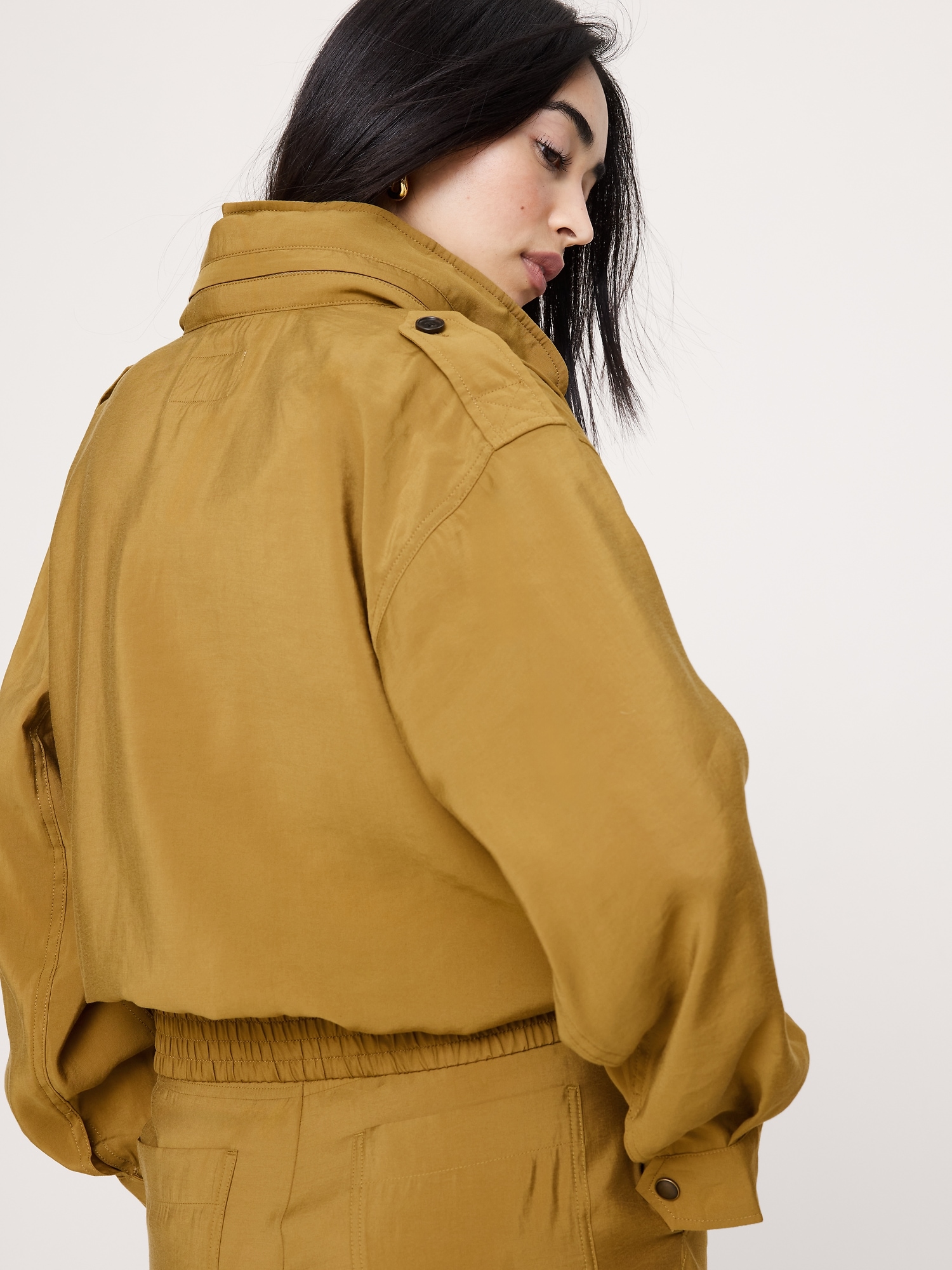 Image number 3 showing, Luster Twill Utility Jacket