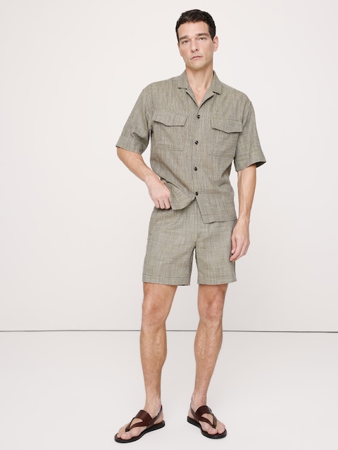 7" Plaid Pull-On Short