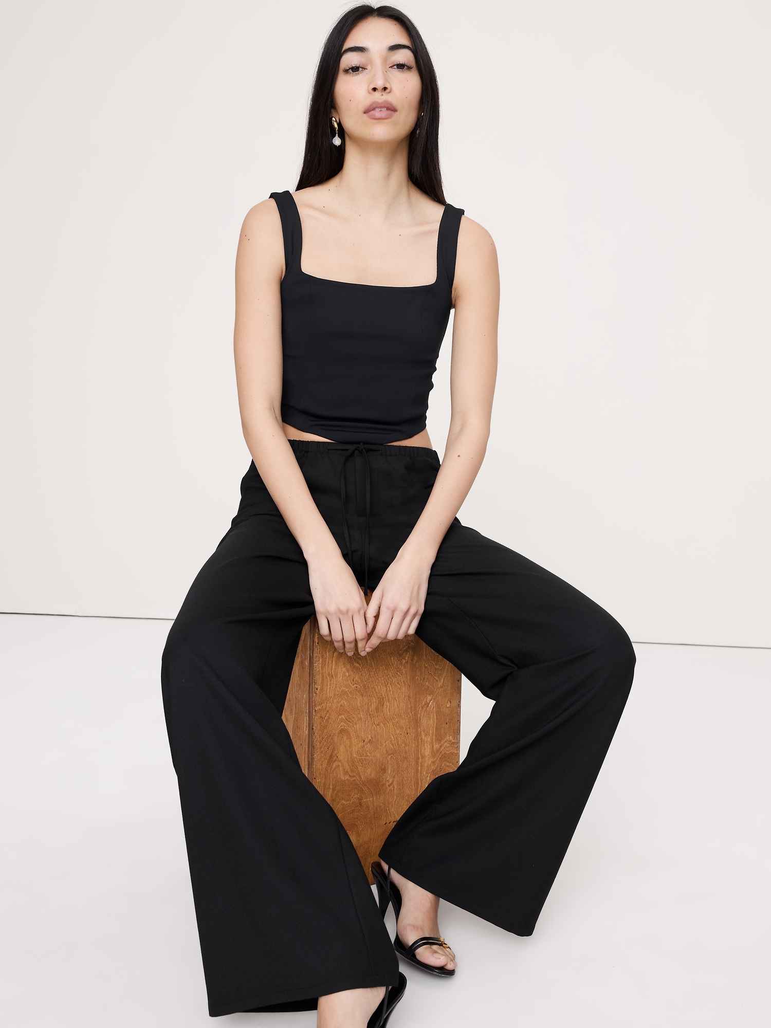 Image number 1 showing, Sculpted-Stretch Corset Tank