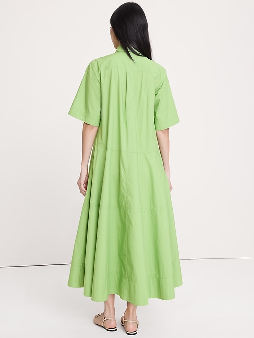 cotton maxi shirt dress Stripe Blue / S Buy Organic Maxi Dress / Beige for only $144.99 at ChintamaniAlchemi! Ellie Cotton Maxi Shirt Dress