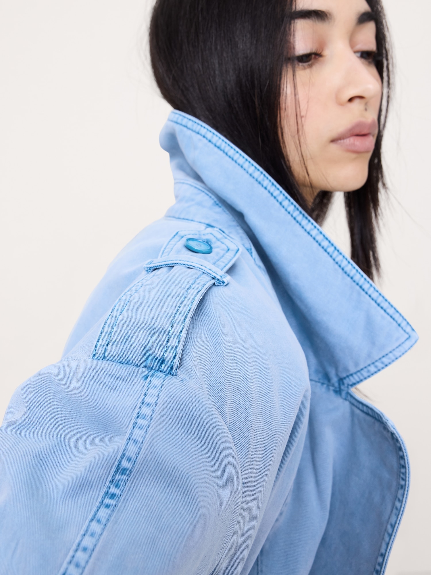 Image number 3 showing, Cotton Twill Peacoat