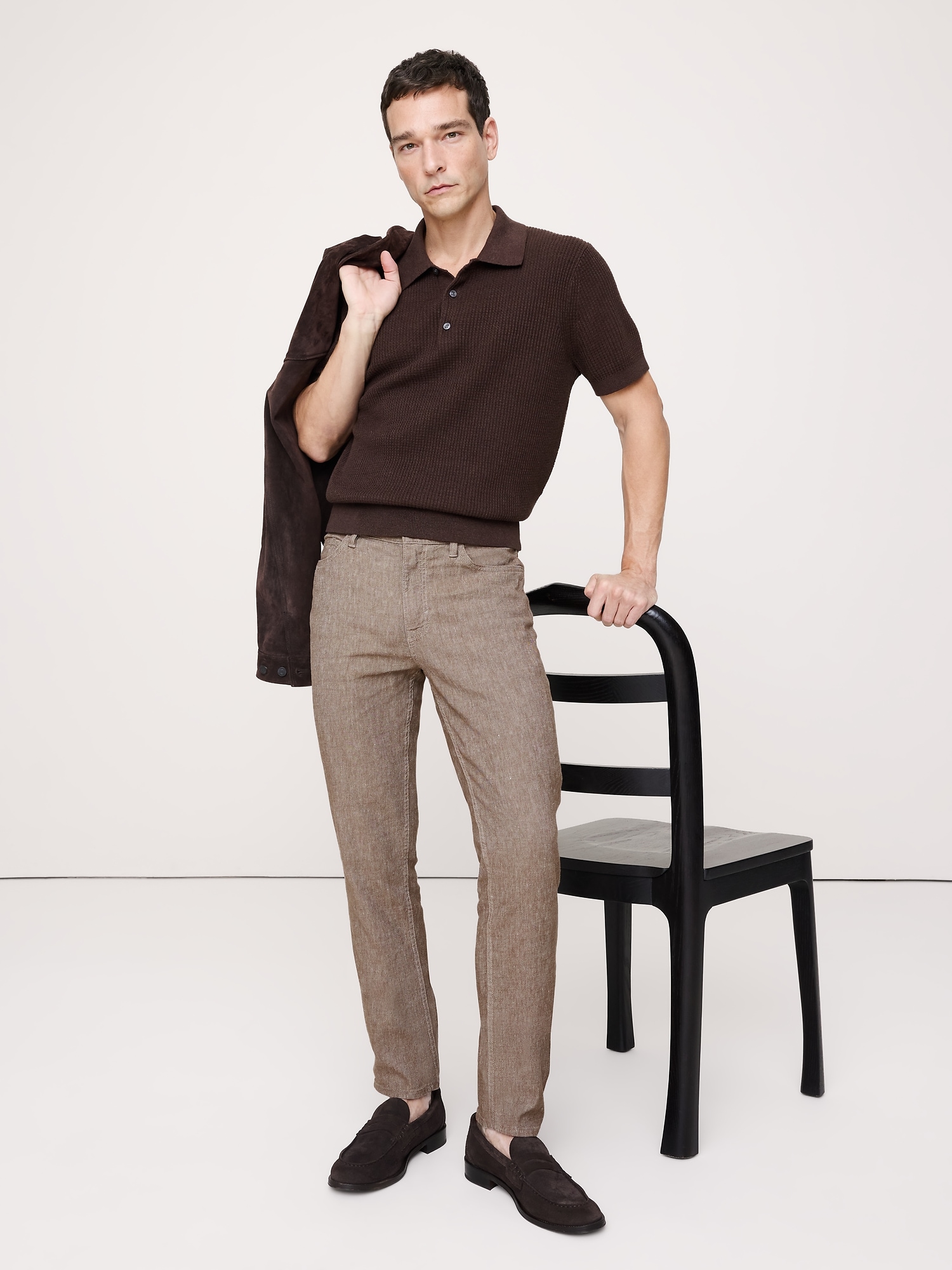 Image number 1 showing, Slim Linen-Cotton Traveler Pant
