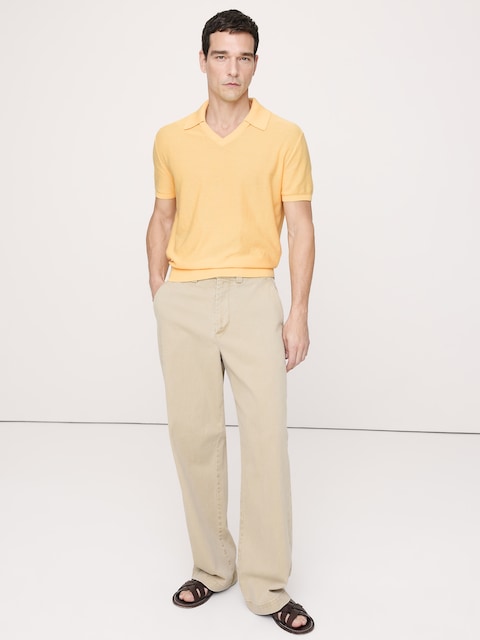 Cotton Sweater Polo