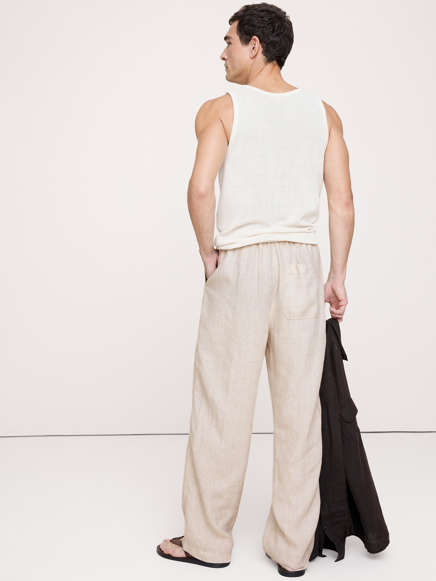 Image number 2 showing, Relaxed Linen Pull-on Beach Pant