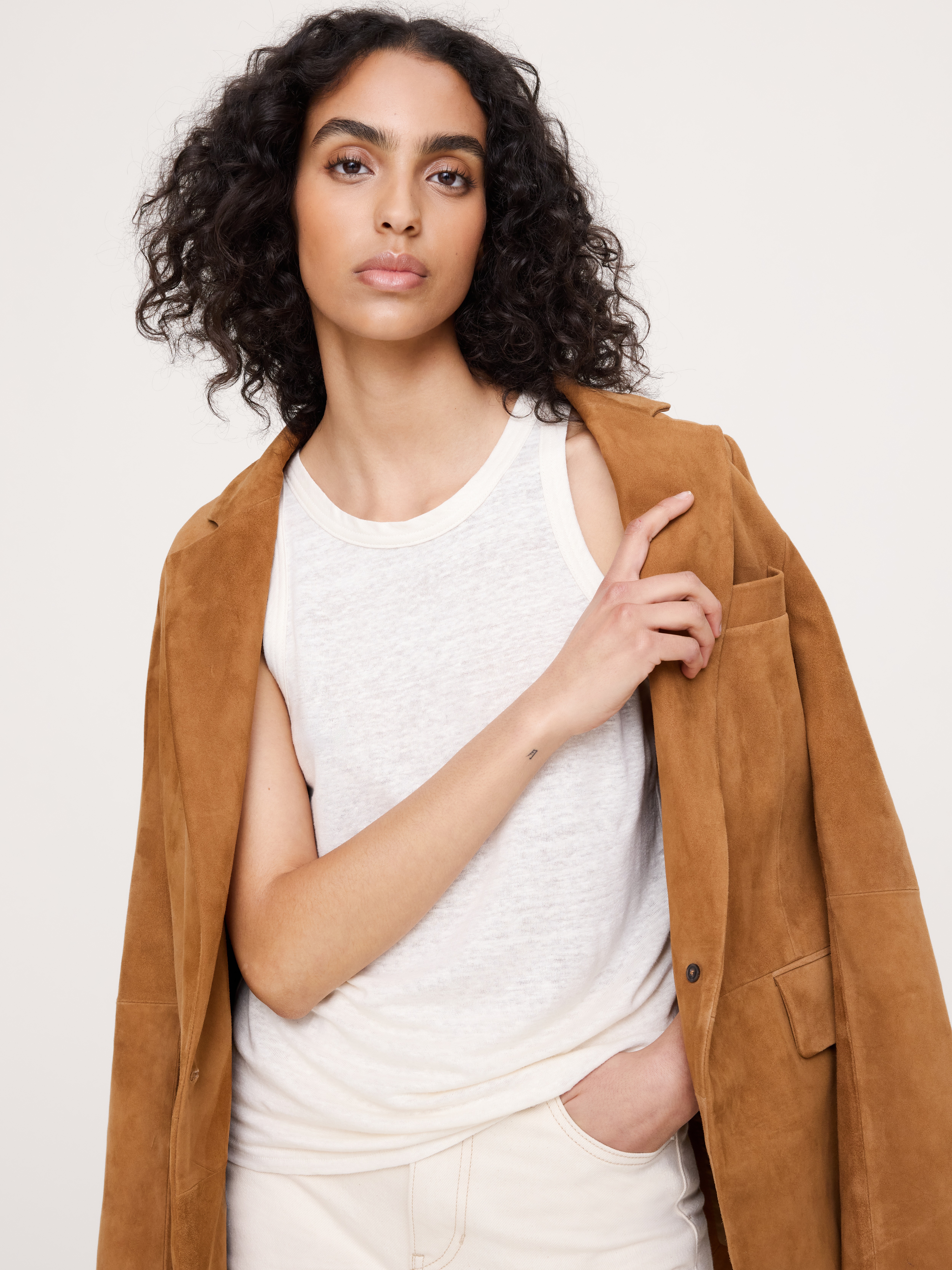Linen Cutaway Tank