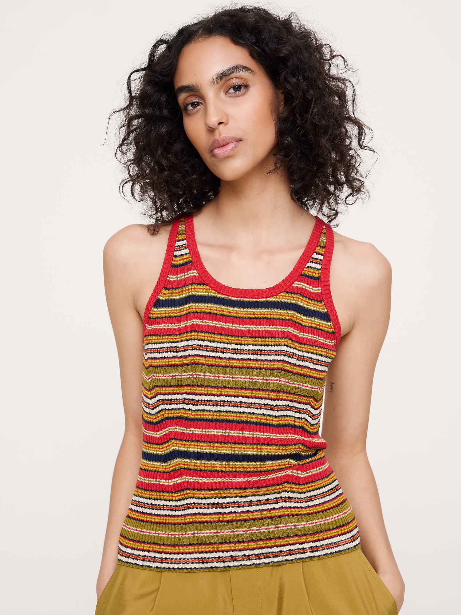 Image number 1 showing, Ribbed Cotton Tank