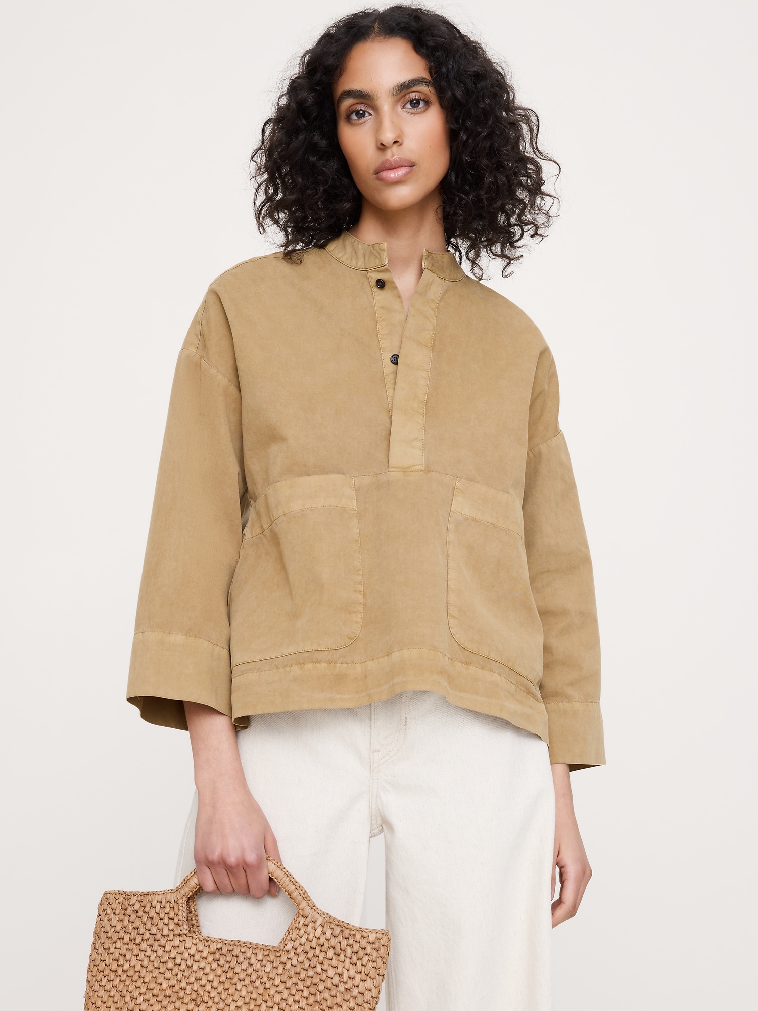 Image number 1 showing, Cotton Popover Top