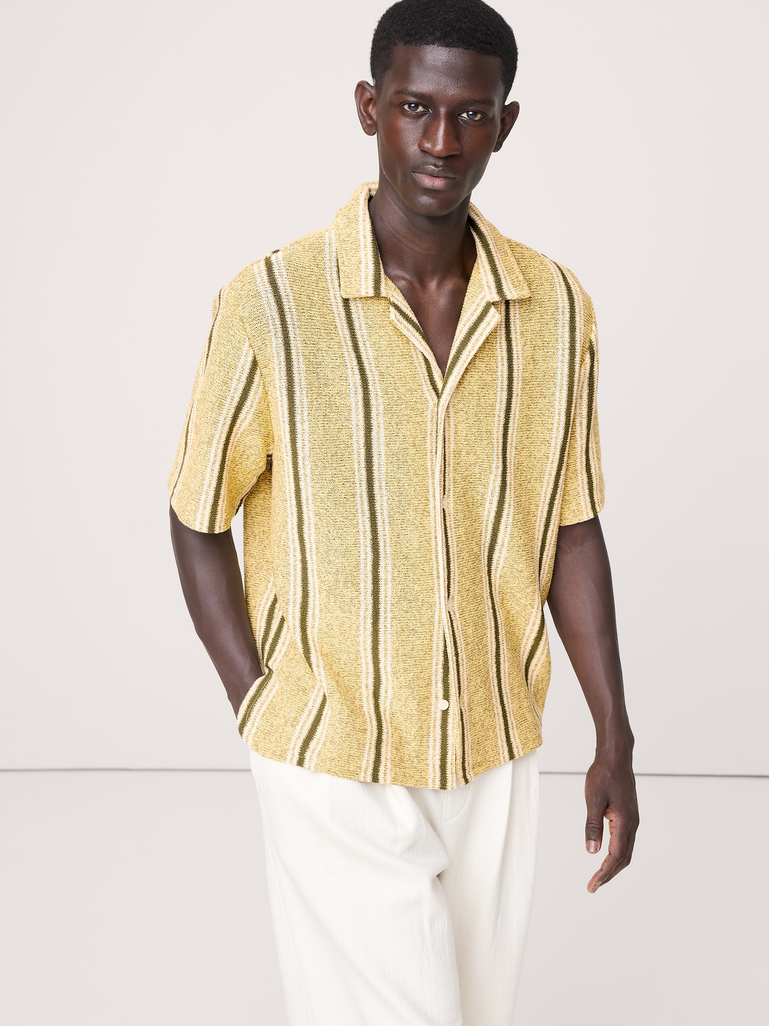 Relaxed-Fit Striped Resort Shirt