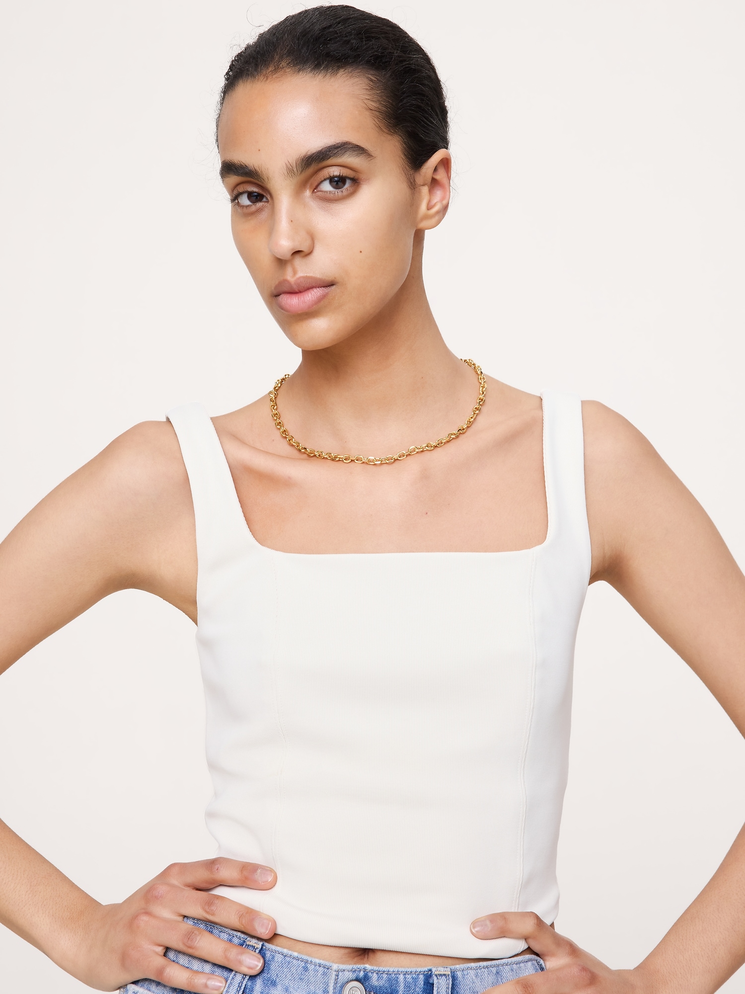 Image number 2 showing, Mini Oval Link Chain Necklace