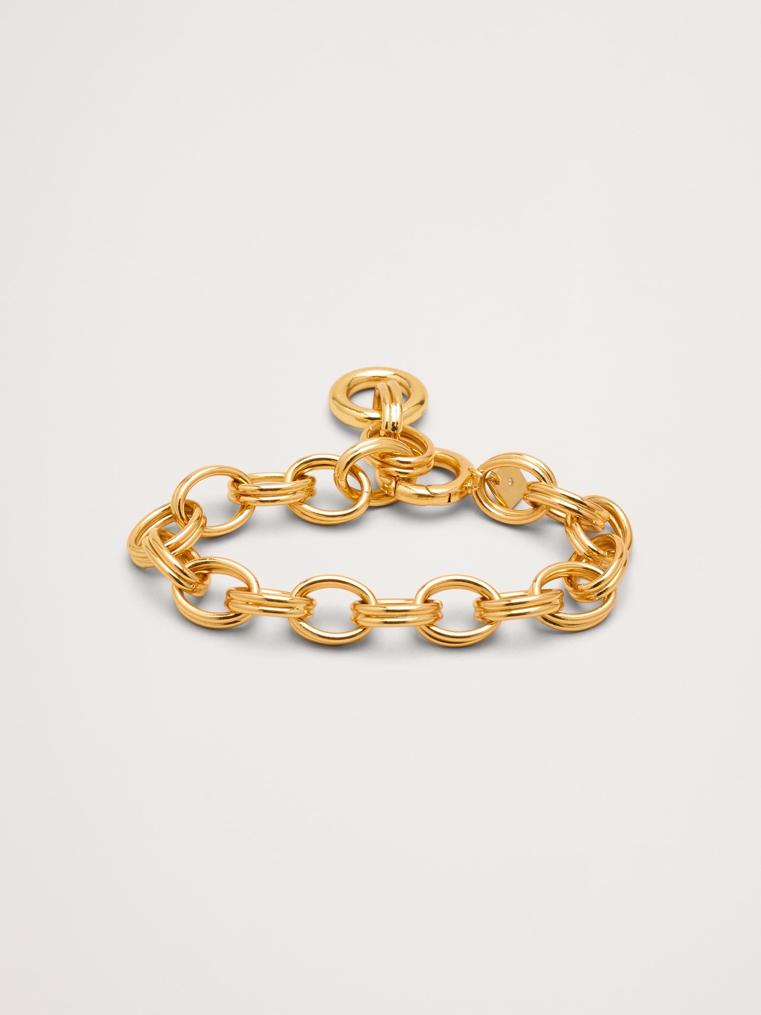 Double Oval Link Chain Bracelet