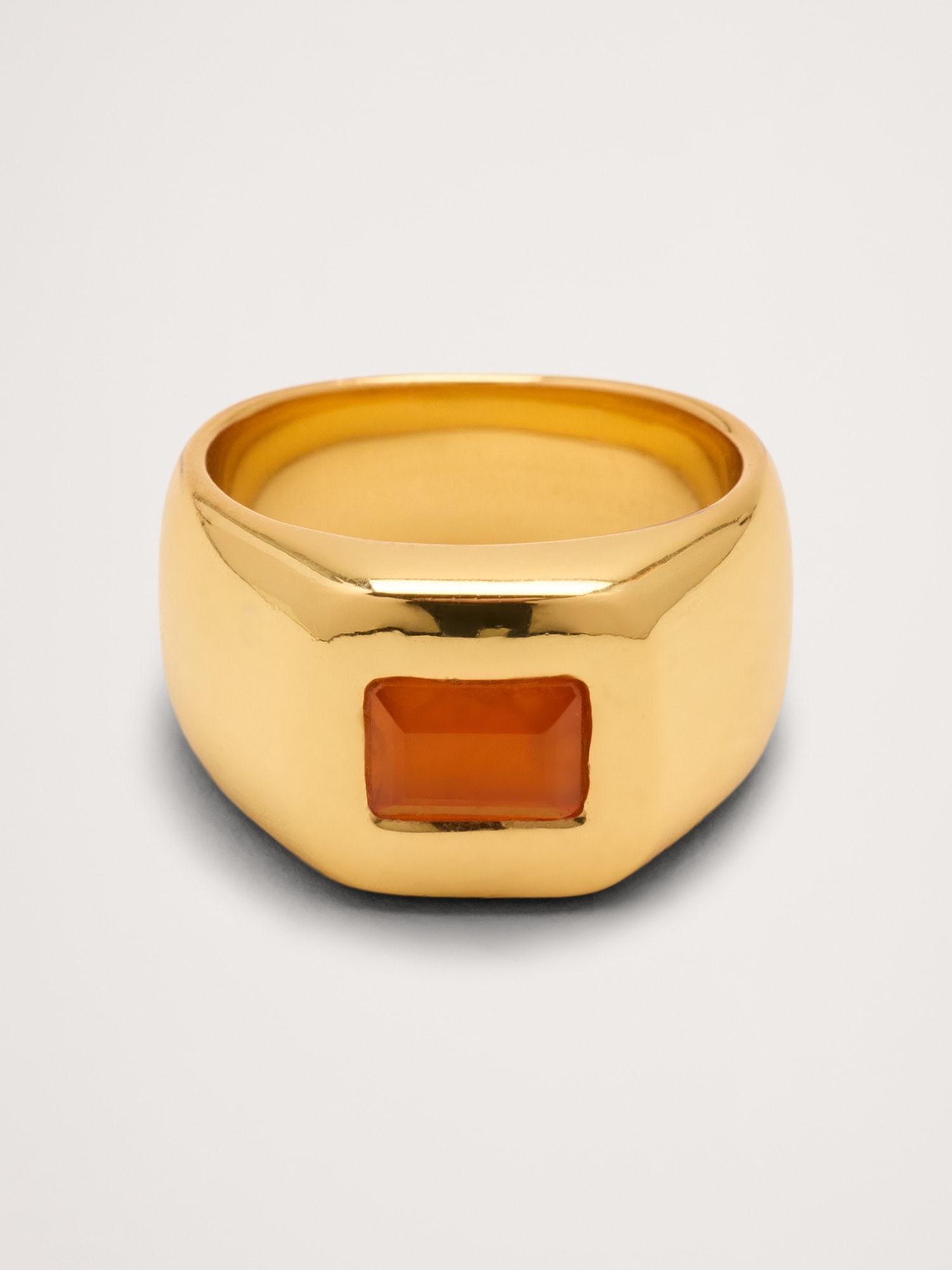 Image number 1 showing, Large Carnelian Signet Ring