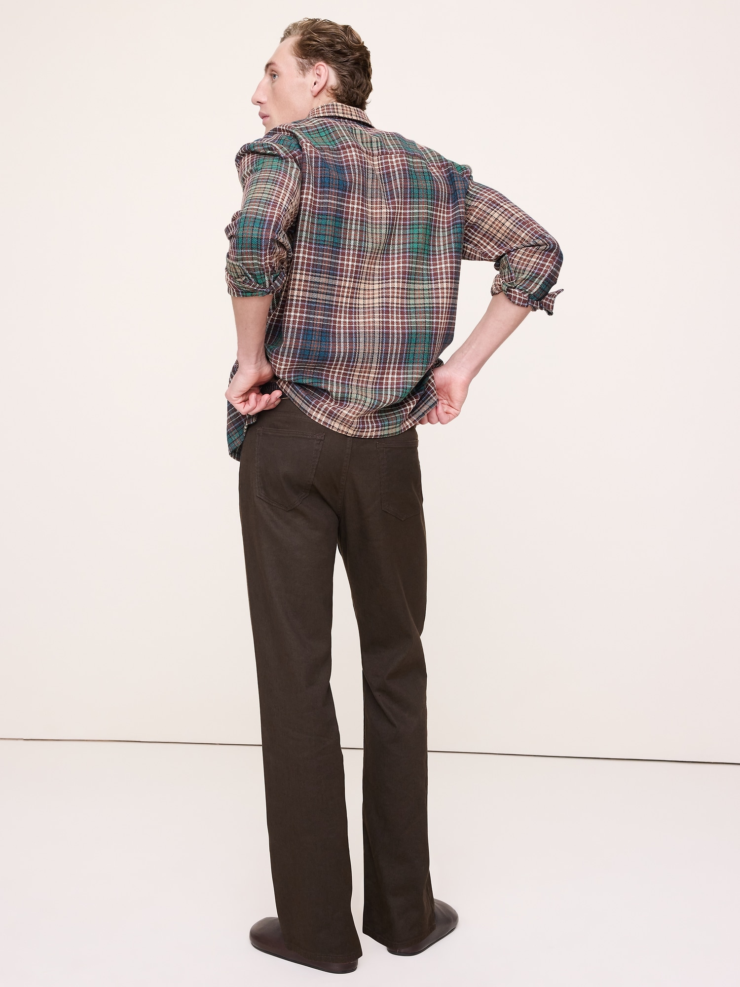 Image number 2 showing, Straight Linen-Cotton Traveler Pant