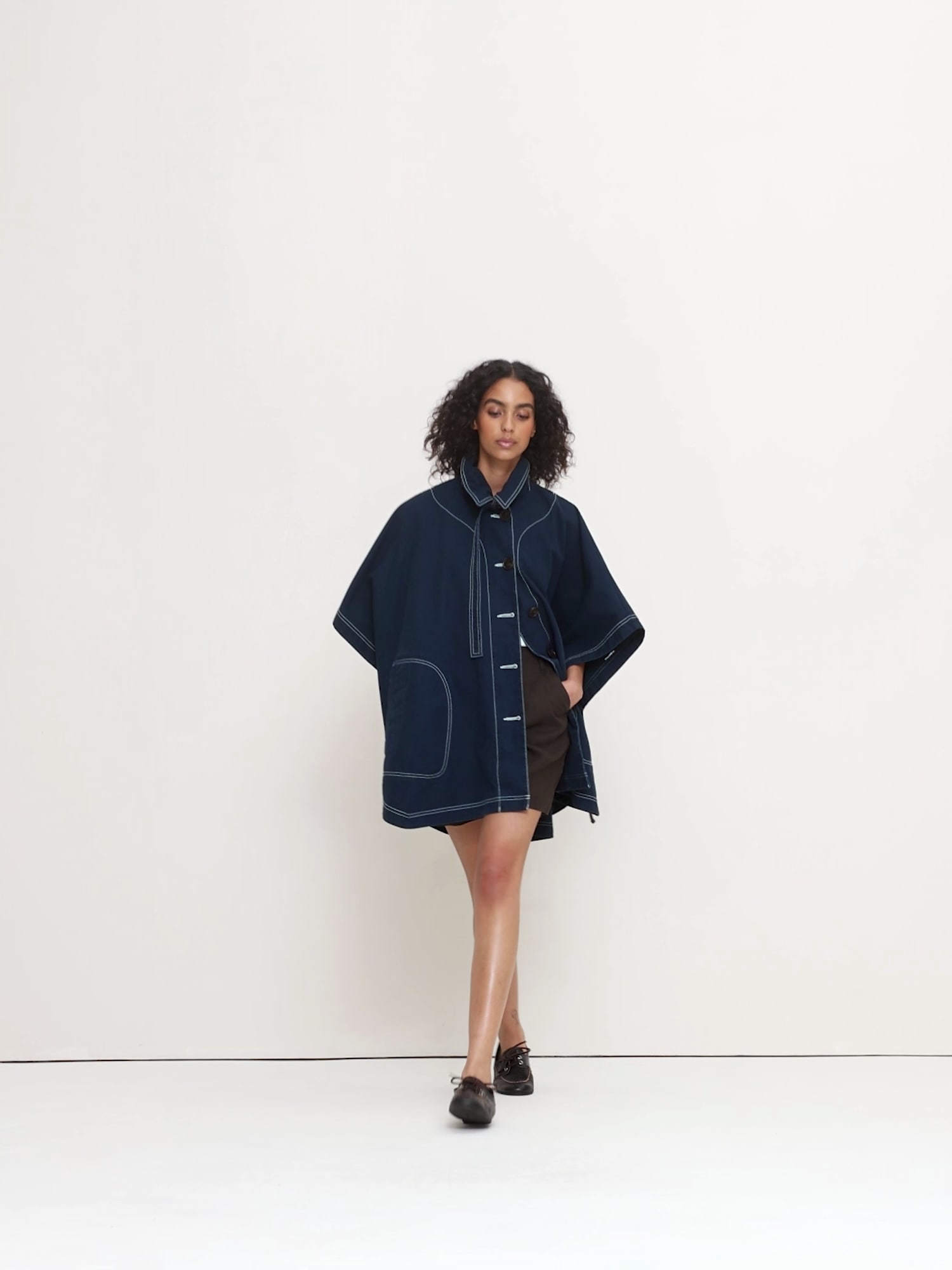 Cotton Twill Cape | Banana Republic