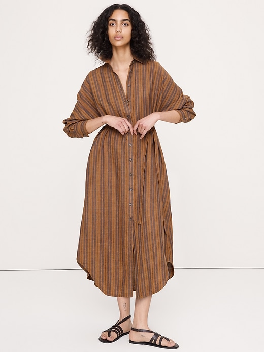 Lightweight Cotton Wrap Maxi Dress