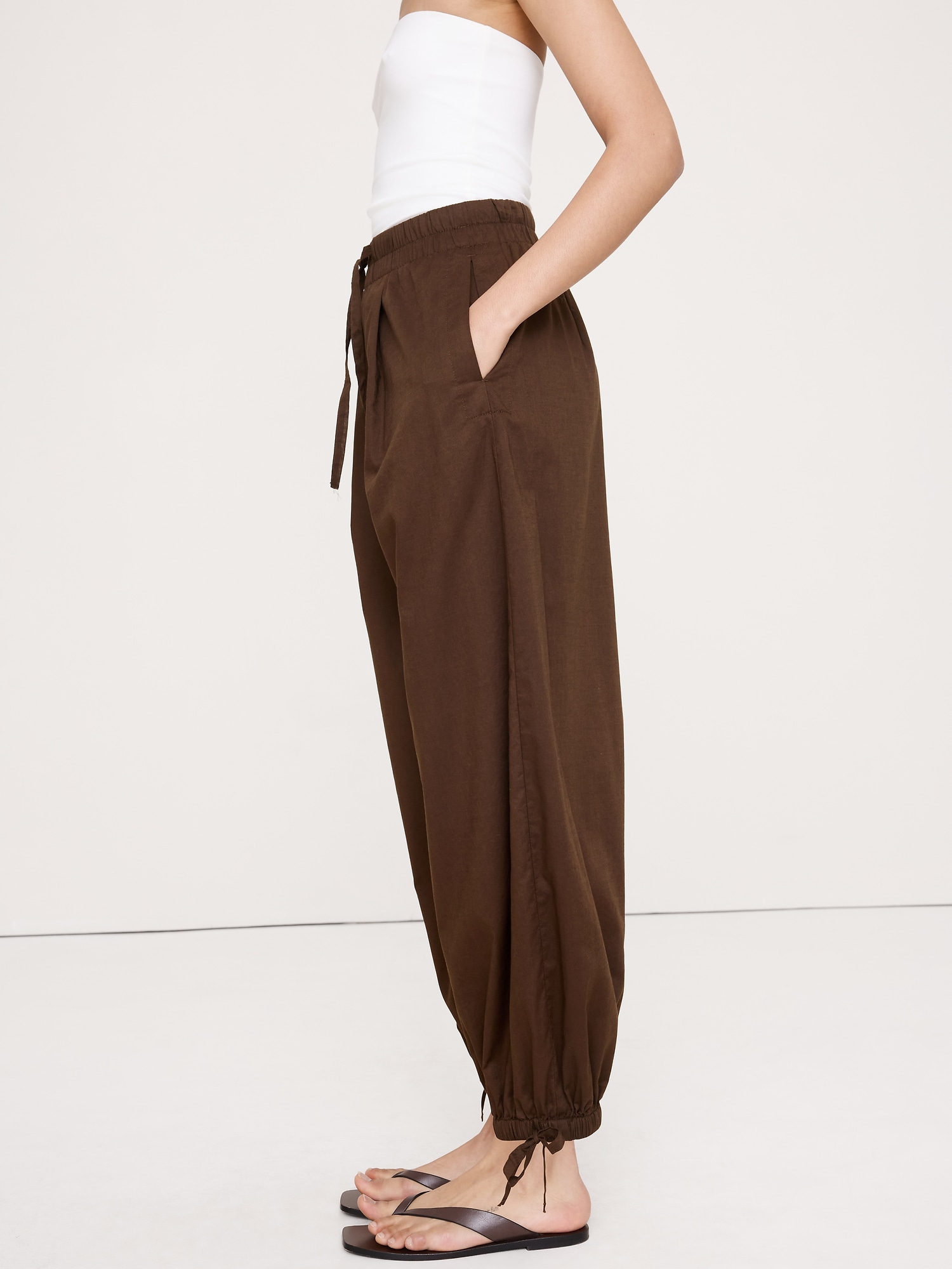 Image number 6 showing, Lightweight Cotton Balloon Pant