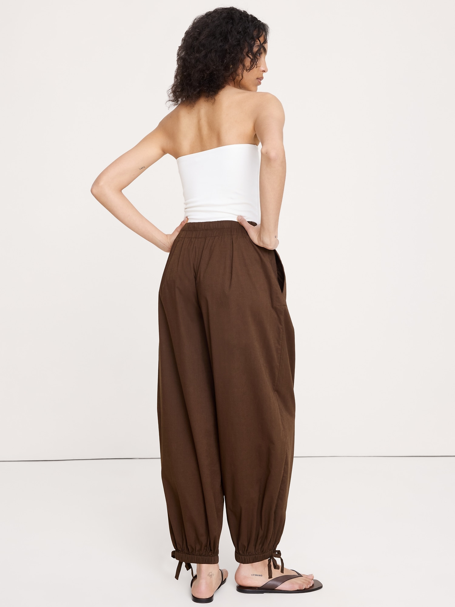 Image number 5 showing, Lightweight Cotton Balloon Pant