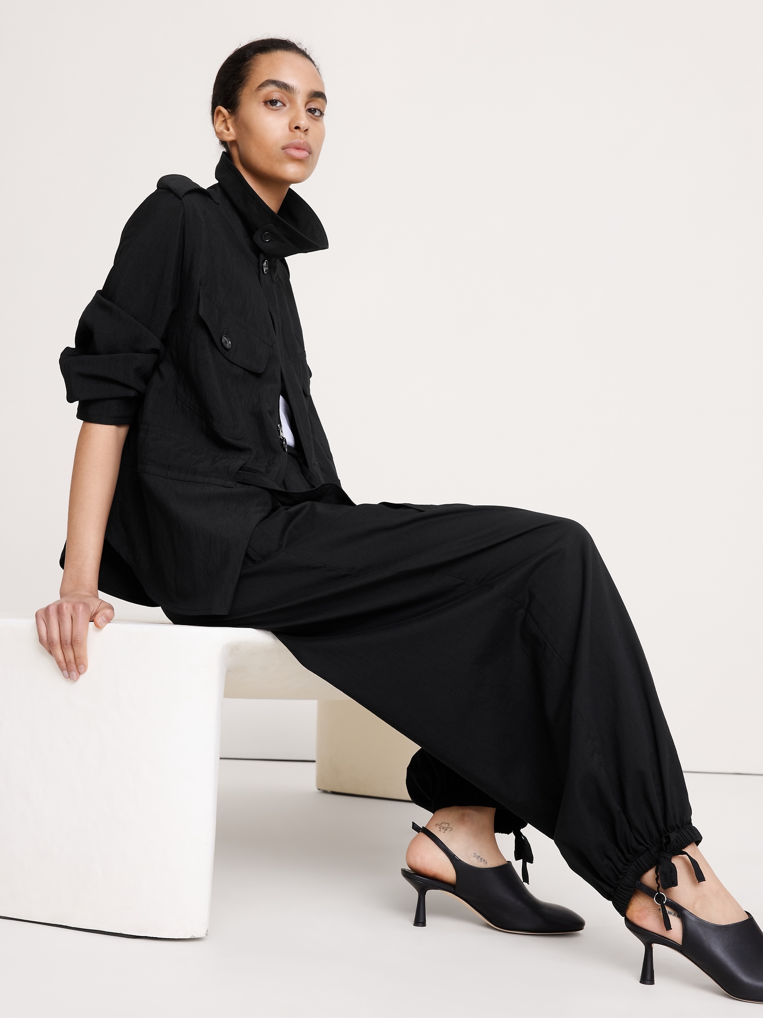 Image number 3 showing, Lightweight Cotton Balloon Pant