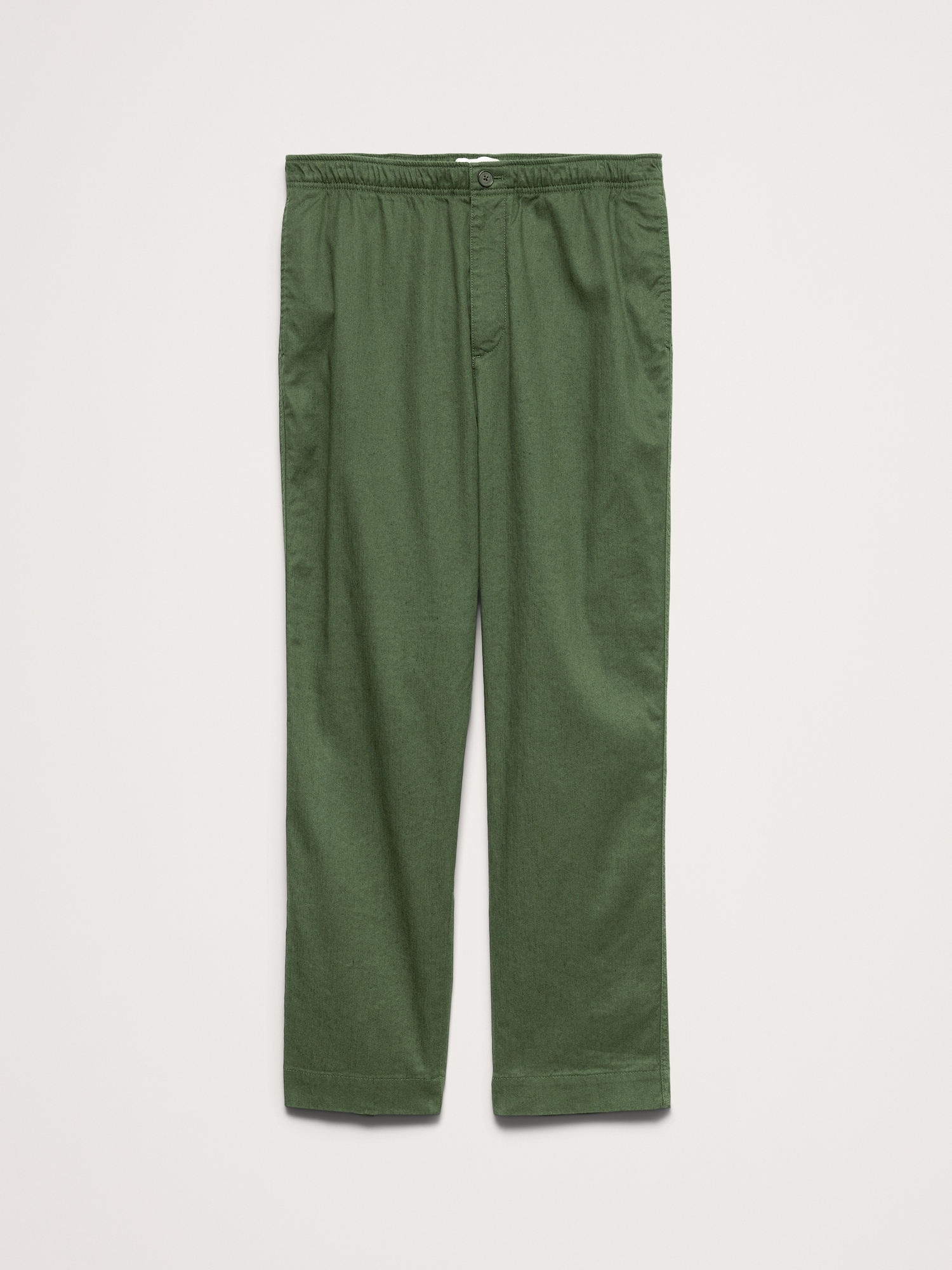 Image number 4 showing, Straight Italian Linen-Cotton Pull-On Pant