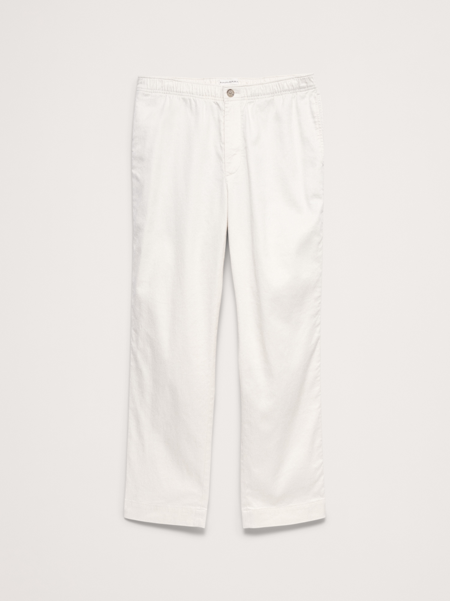 Image number 7 showing, Straight Italian Linen-Cotton Pull-On Pant