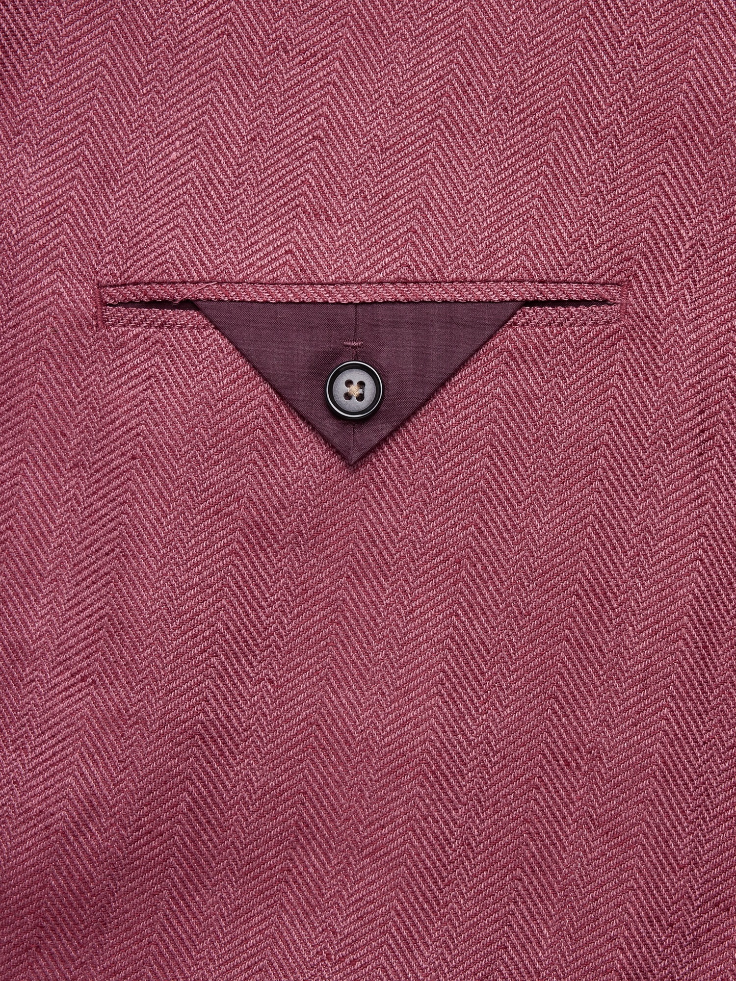 Мужской пиджак Banana Republic Double-Breasted Linen-Merino Suit, цвет: Сливовый винный — фото 6