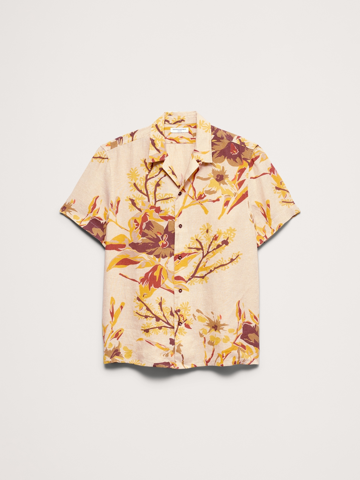 Image number 4 showing, Standard-Fit Linen Resort Shirt