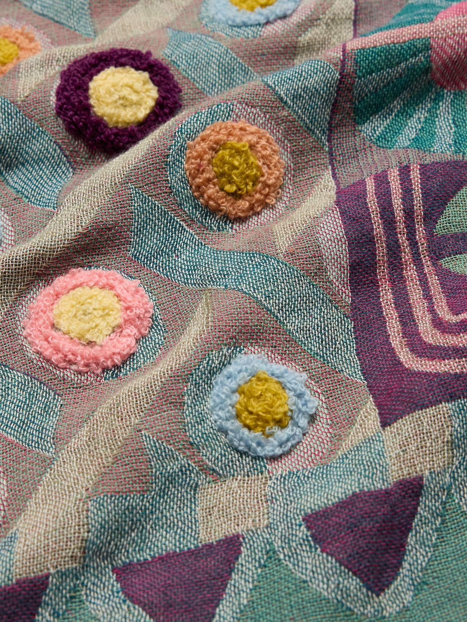 Image number 6 showing, Long Embroidered Scarf by Vismaya