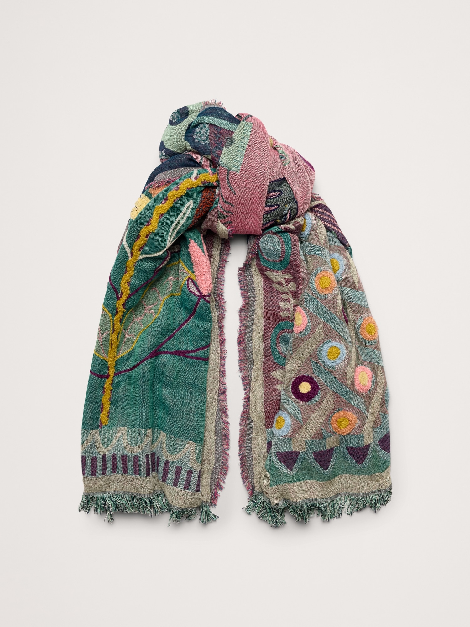 Long Embroidered Scarf by Vismaya