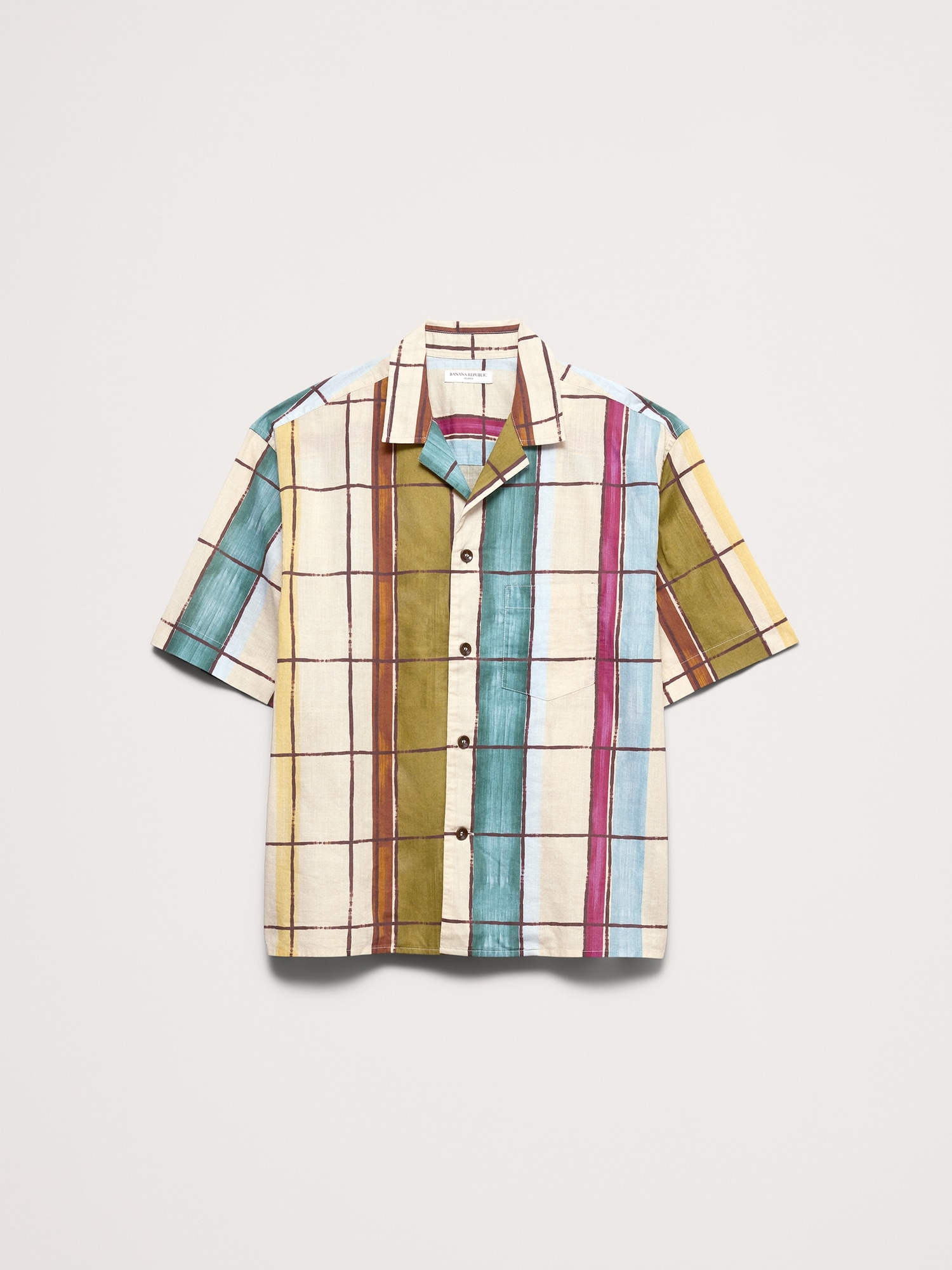 Image number 4 showing, Relaxed-Fit Slub Cotton Resort Shirt