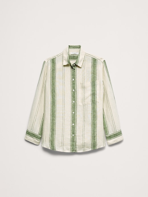 The Oversized Linen Shirt | Banana Republic
