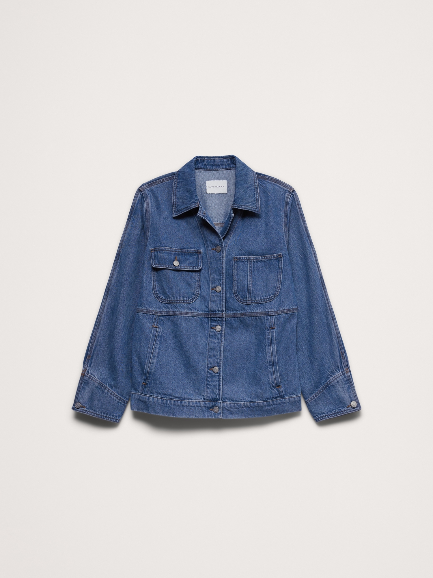 Image number 5 showing, Lightweight Denim Utility Jacket