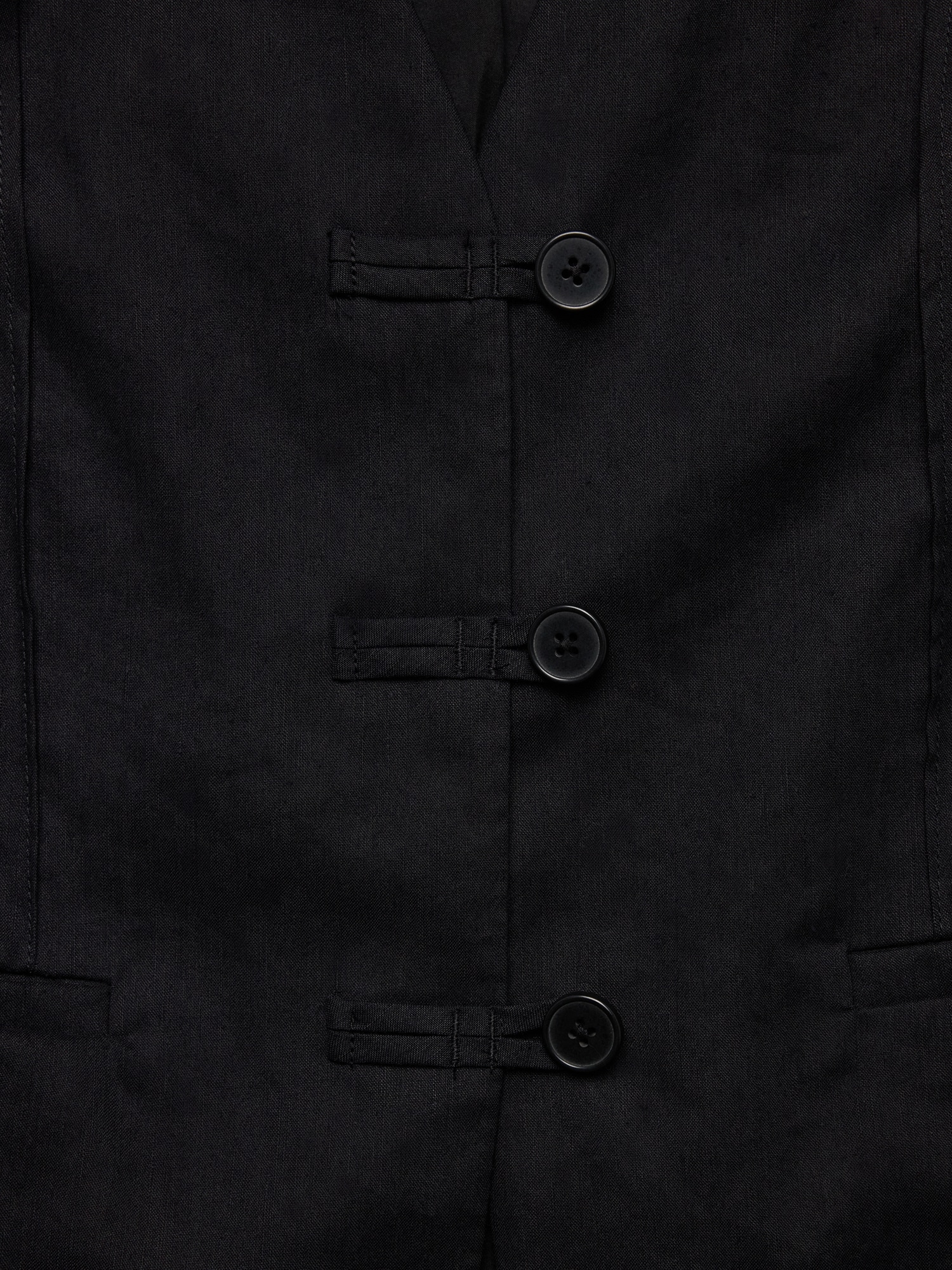 Image number 6 showing, Stretch Linen-Viscose Long Vest