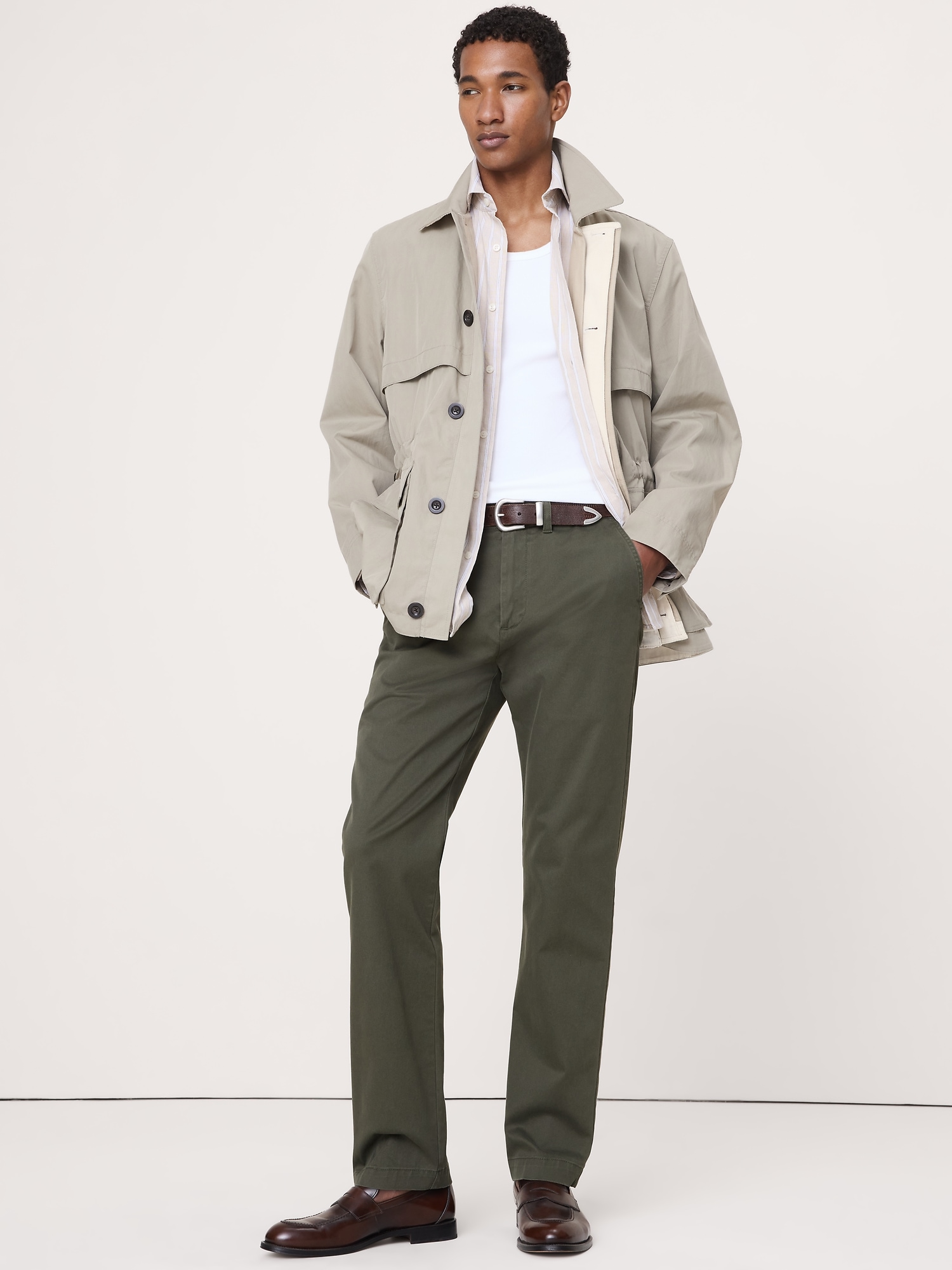 Straight Lived-In Chino