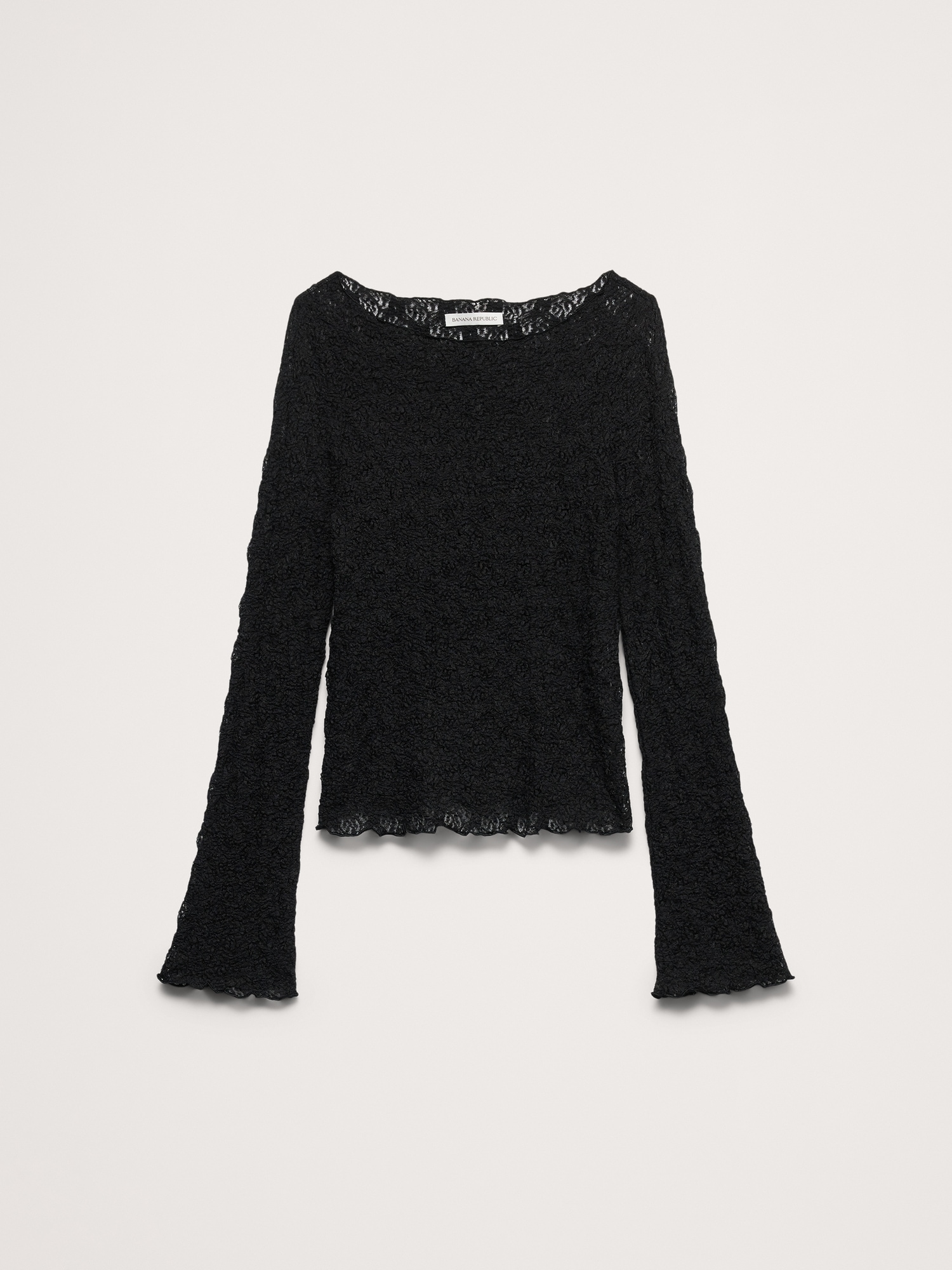Image number 7 showing, Lace Flare-Sleeve Top
