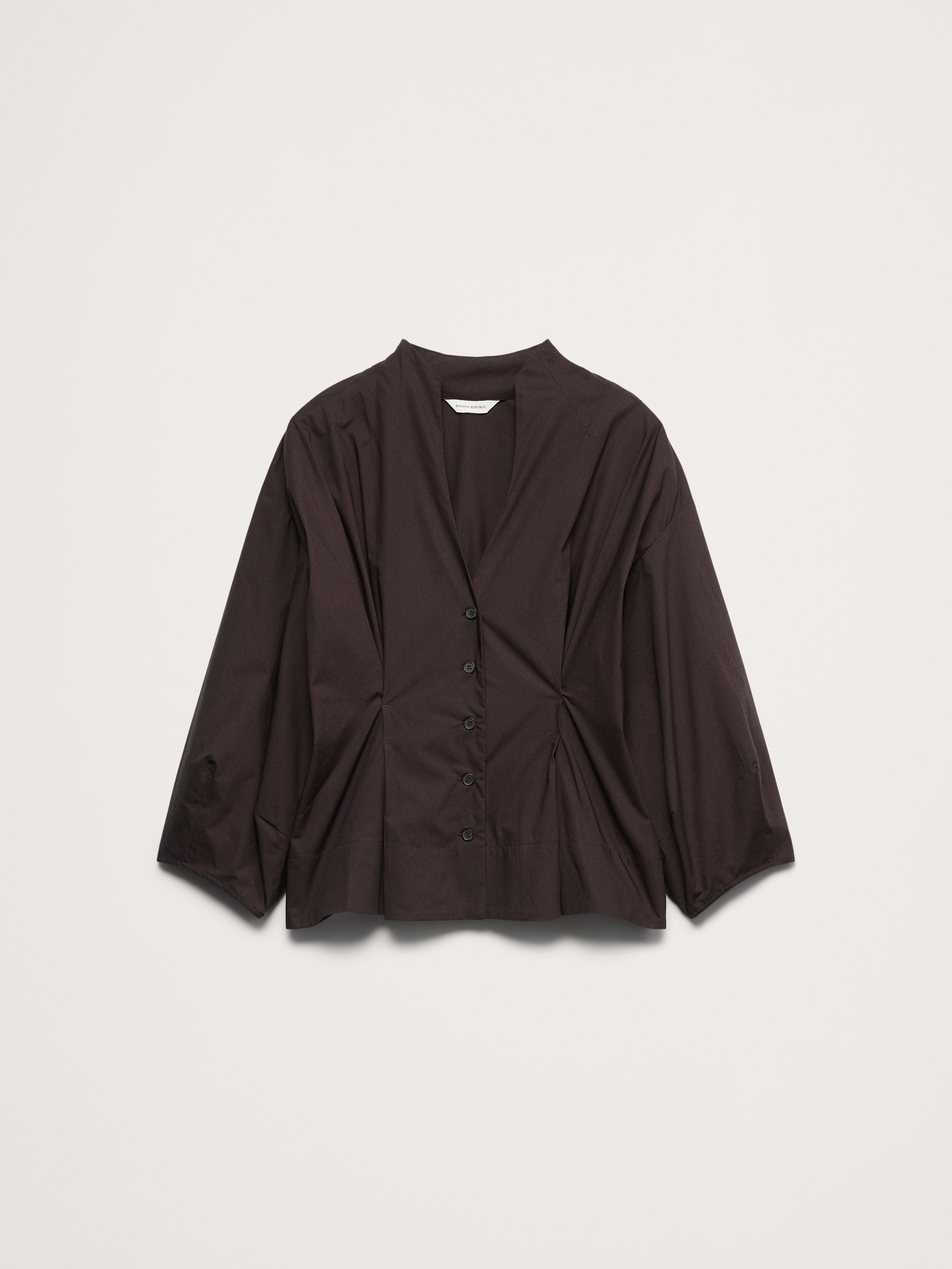 Image number 4 showing, Cotton Poplin Cinched-Waist Shirt