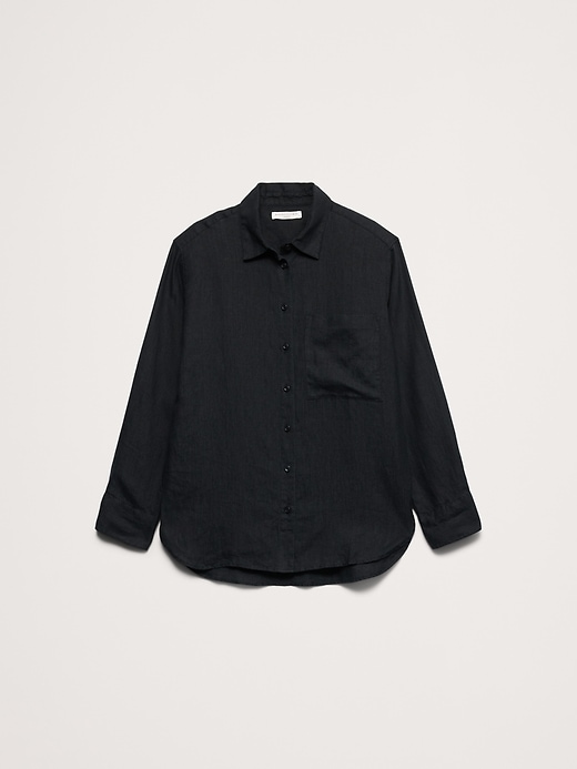 The Oversized Linen Shirt | Banana Republic