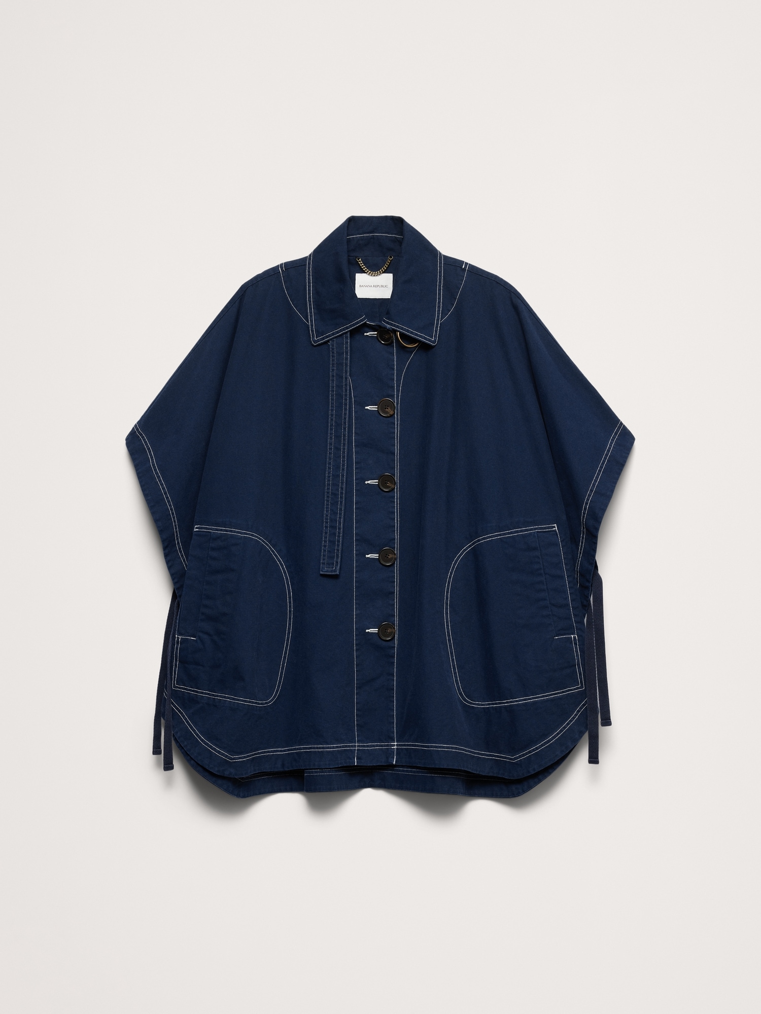 Image number 5 showing, Cotton Twill Cape